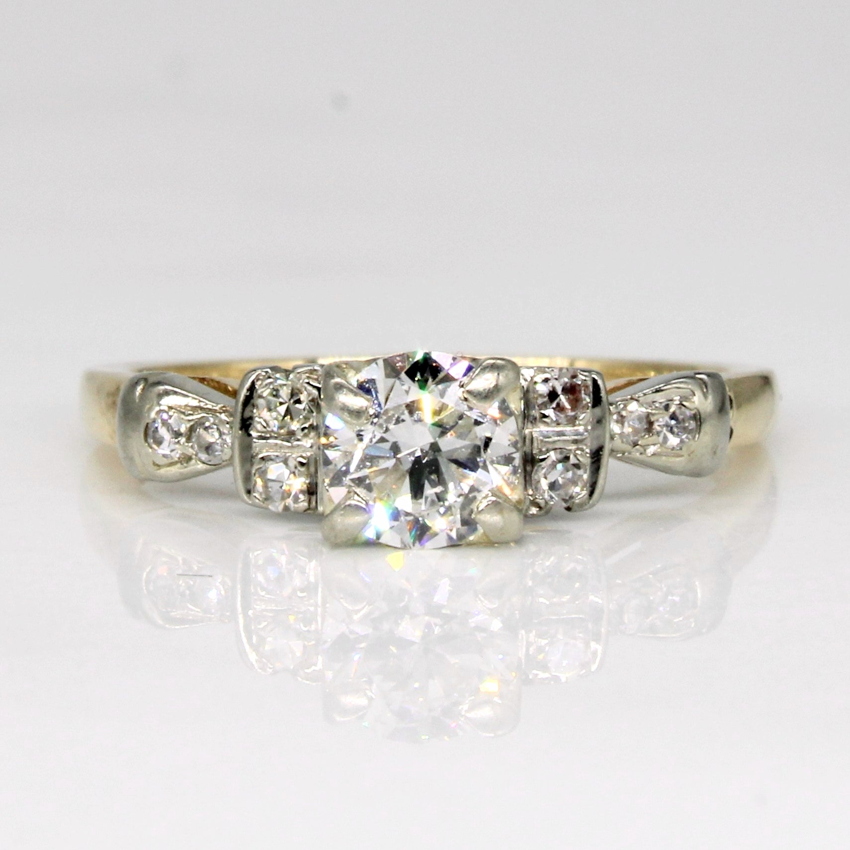 Transitional Cut Diamond Engagement Ring | 0.47ctw VS1 G/H | SZ 5 |