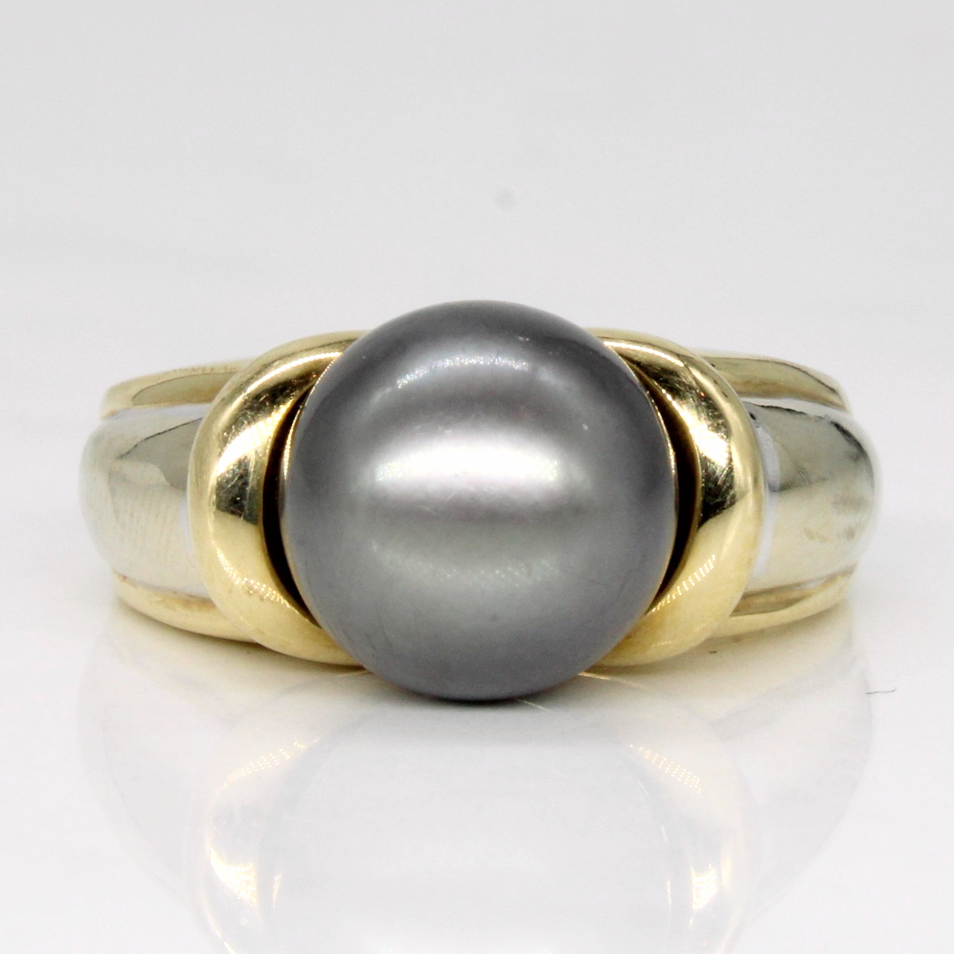 Black Pearl Cocktail Ring | SZ 5.25 |