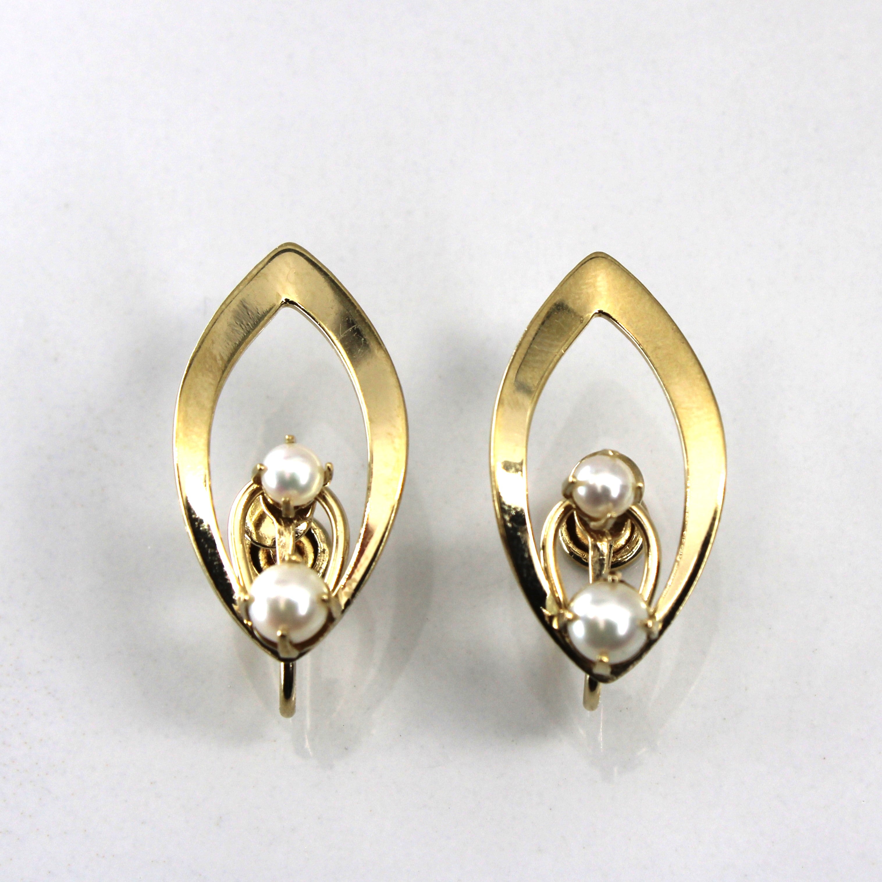 Pearl Clip Back Earrings