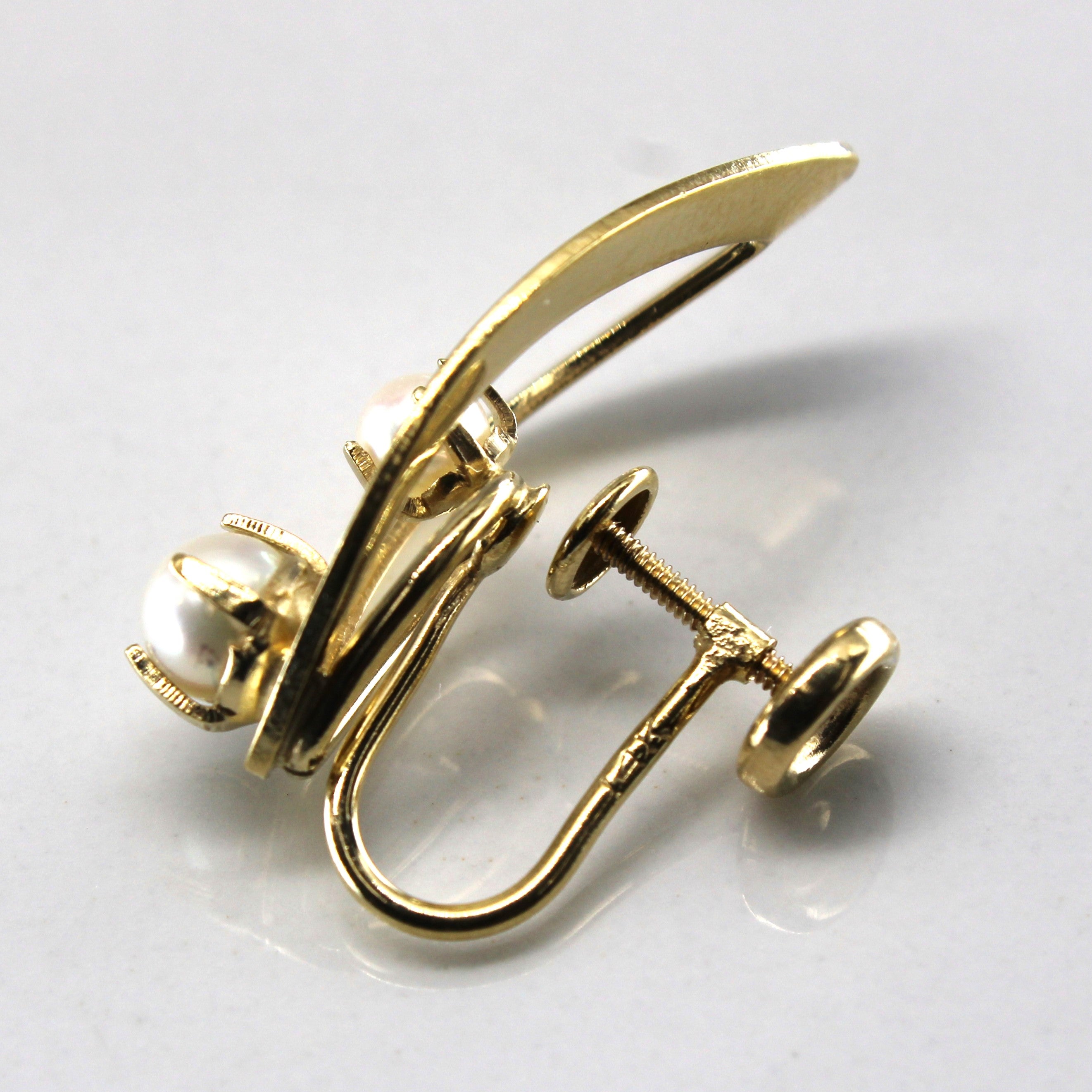 Pearl Clip Back Earrings