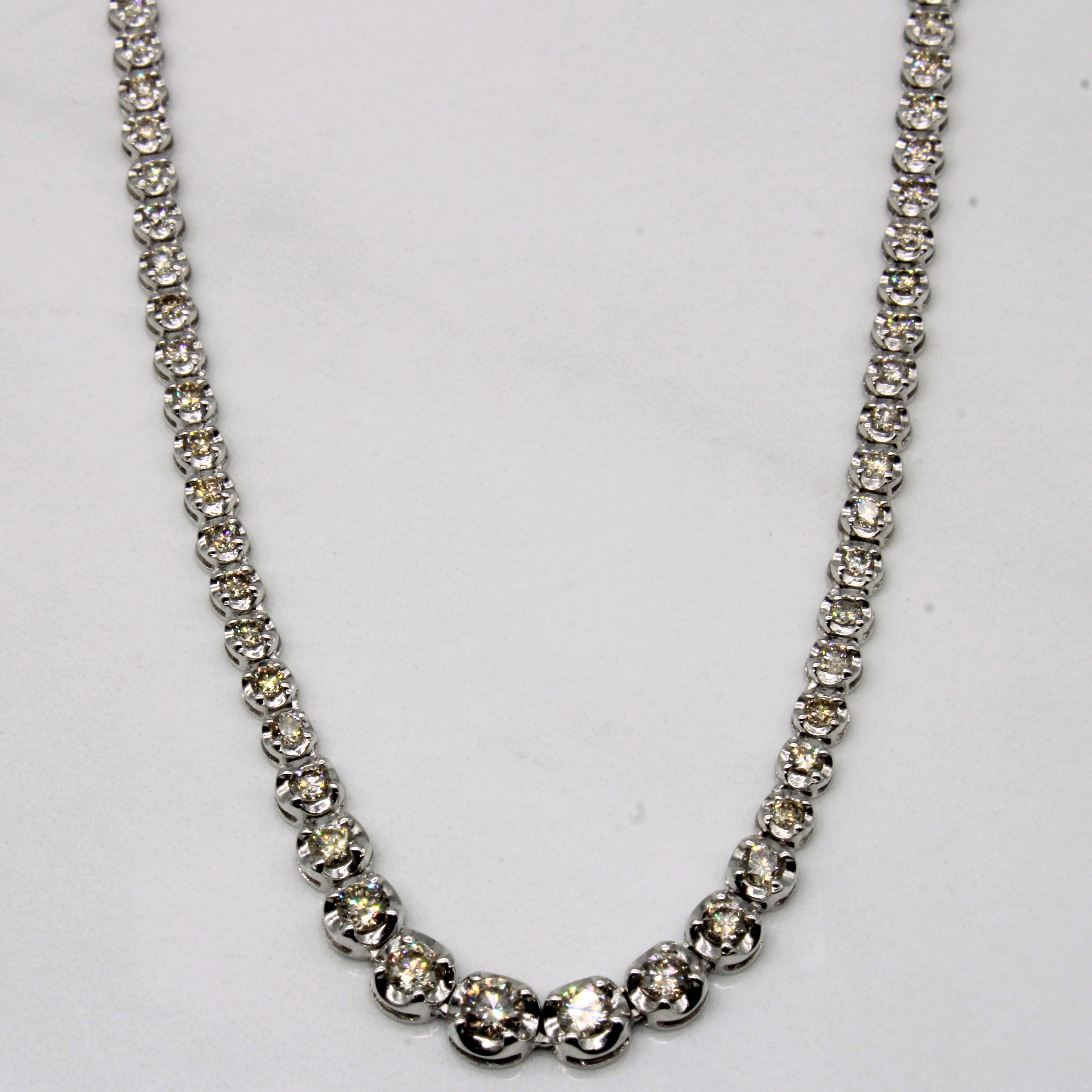 Collier de diamants | 3,00 ct | 40,6 cm |
