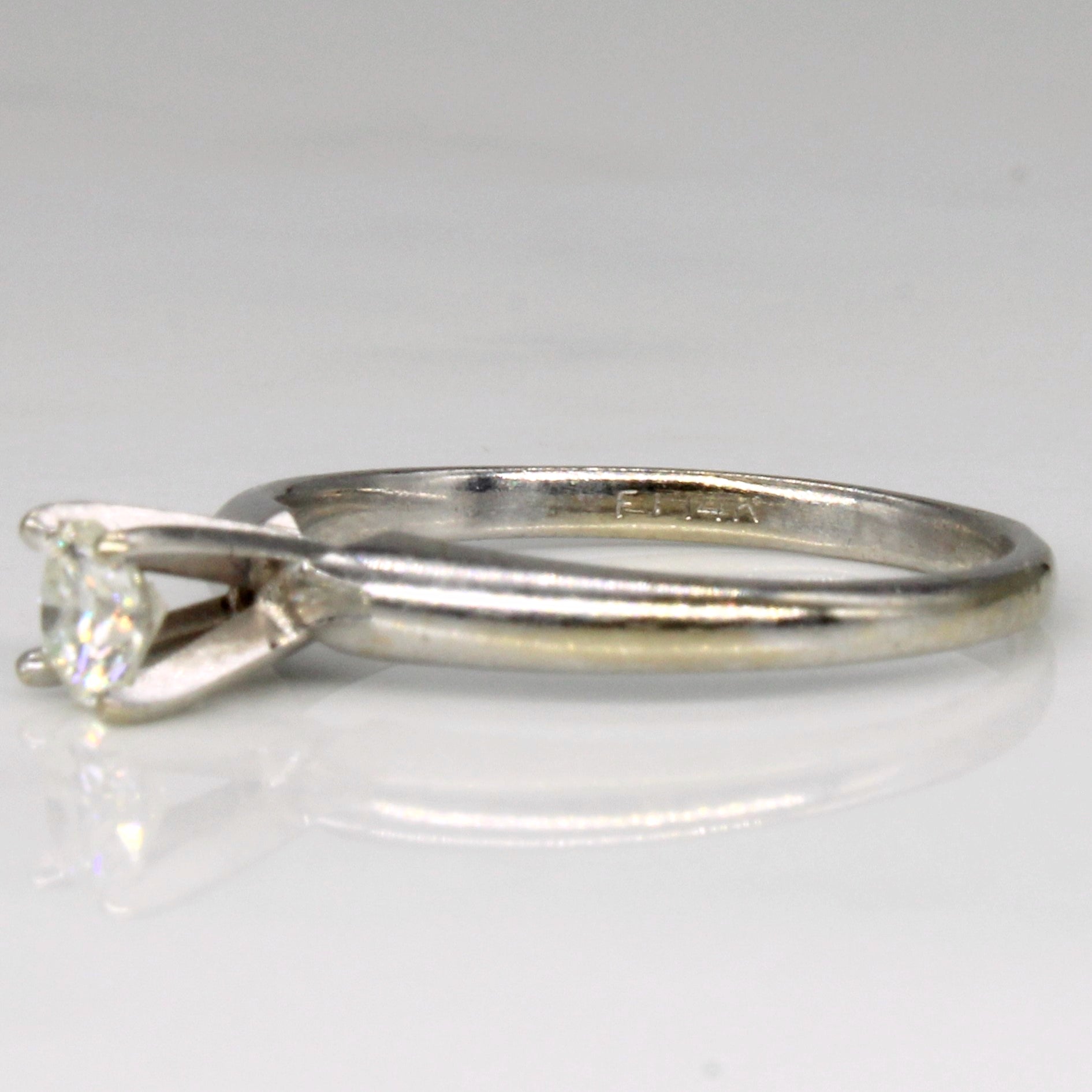 Cathedral Set Diamond Ring | 0.22ct | SZ 5.5 |