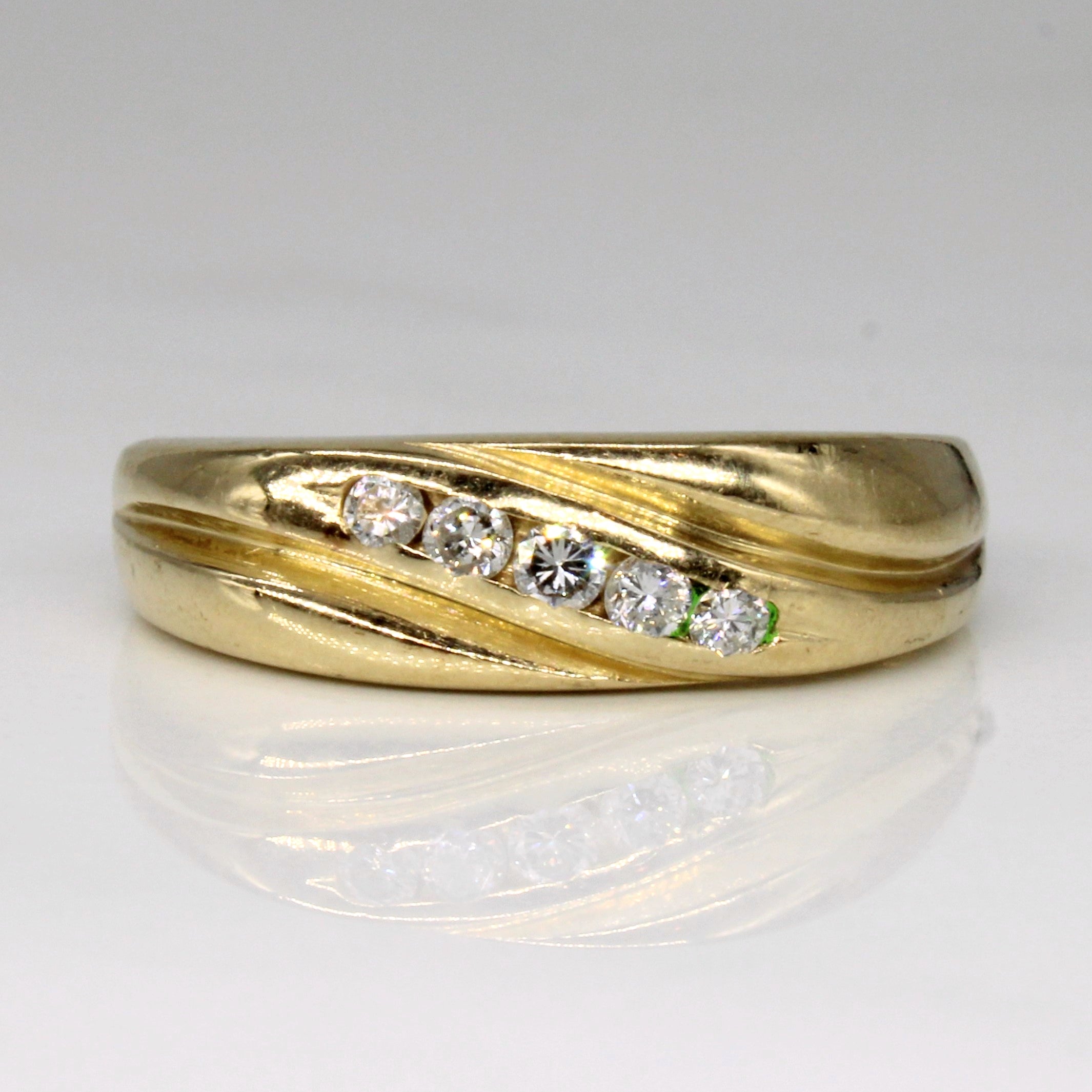 Diamond Waterfall Ring | 0.25ctw | SZ 9.5 |