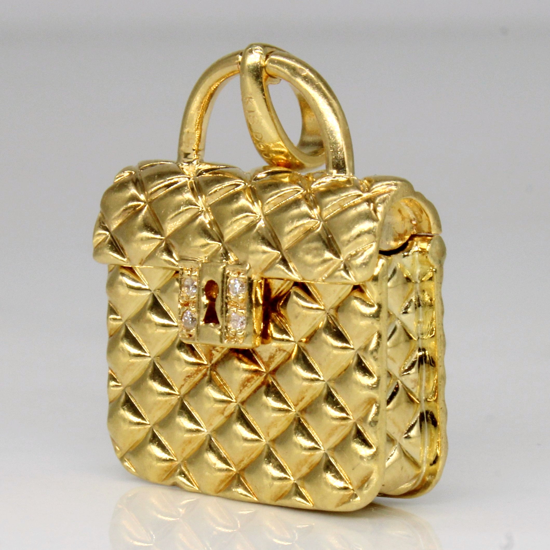 Pendentif sac à main en diamant | 0,02 ct |