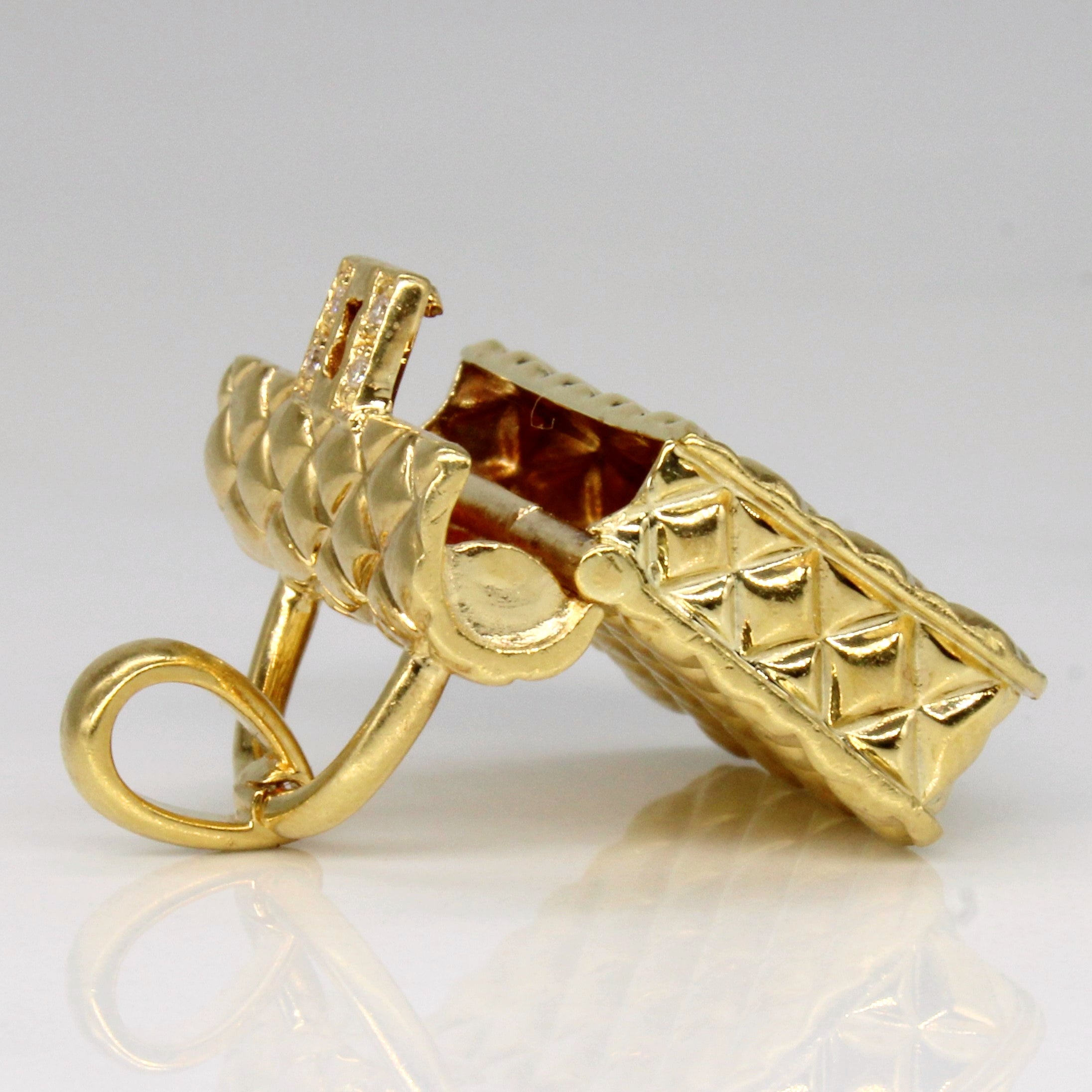 Pendentif sac à main en diamant | 0,02 ct |