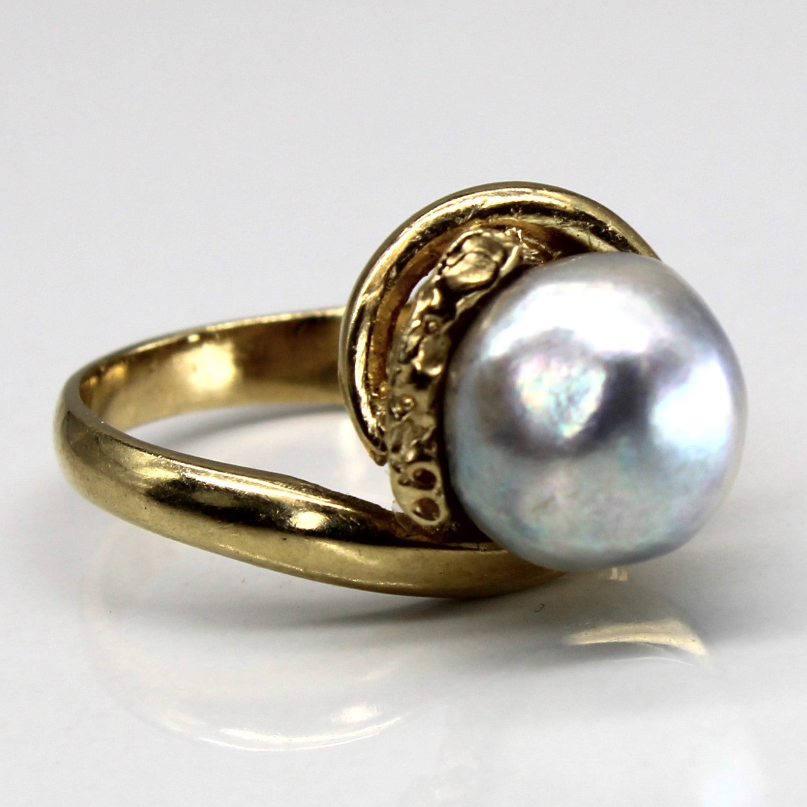 Baroque Pearl Gold Ring | SZ 6.75 |