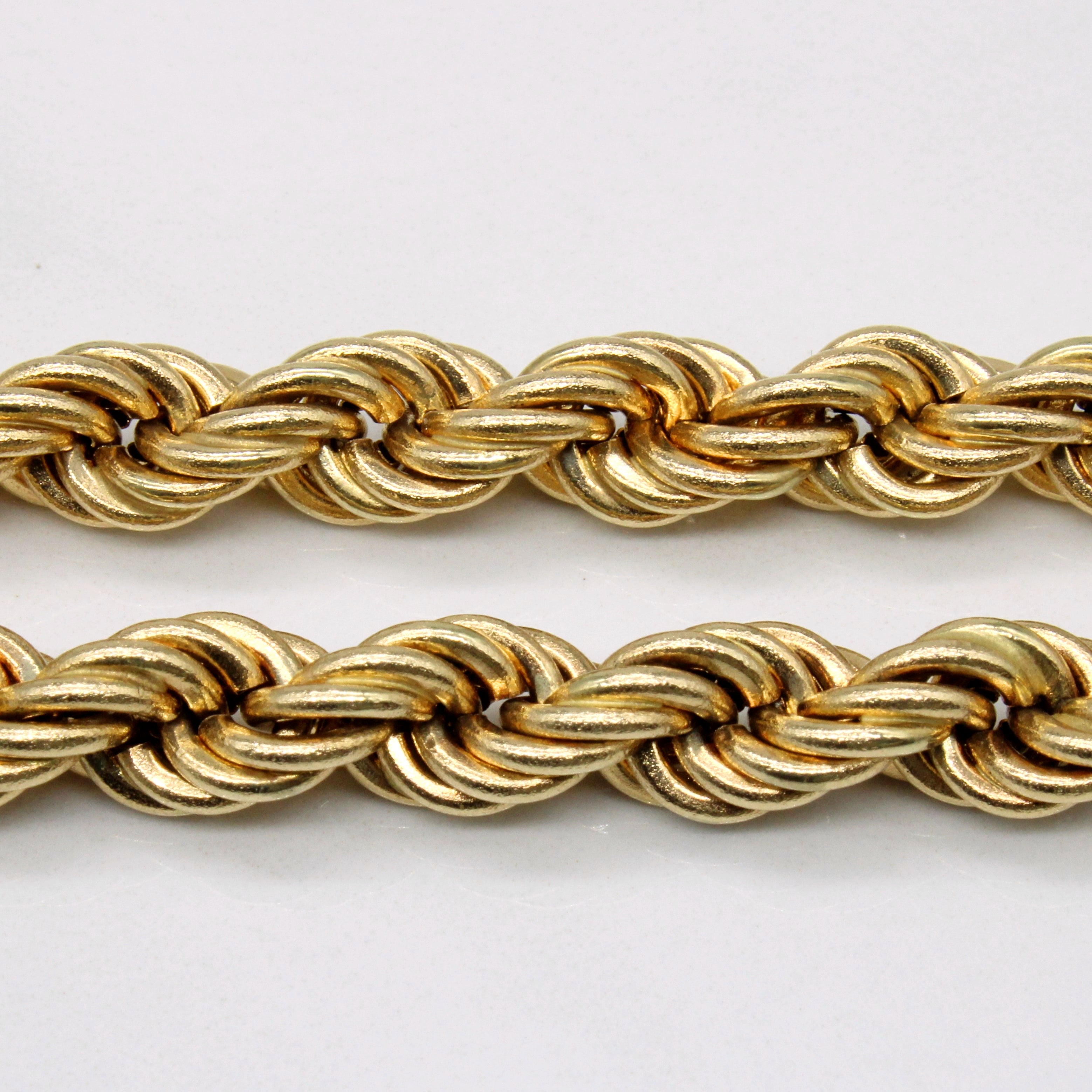 14k Yellow Gold Rope Chain | 32" |