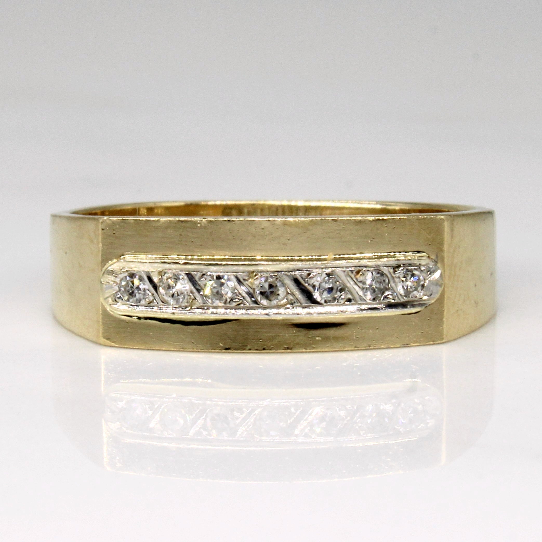 Illusion Set Diamond Ring | 0.09ctw | SZ 9.5 |