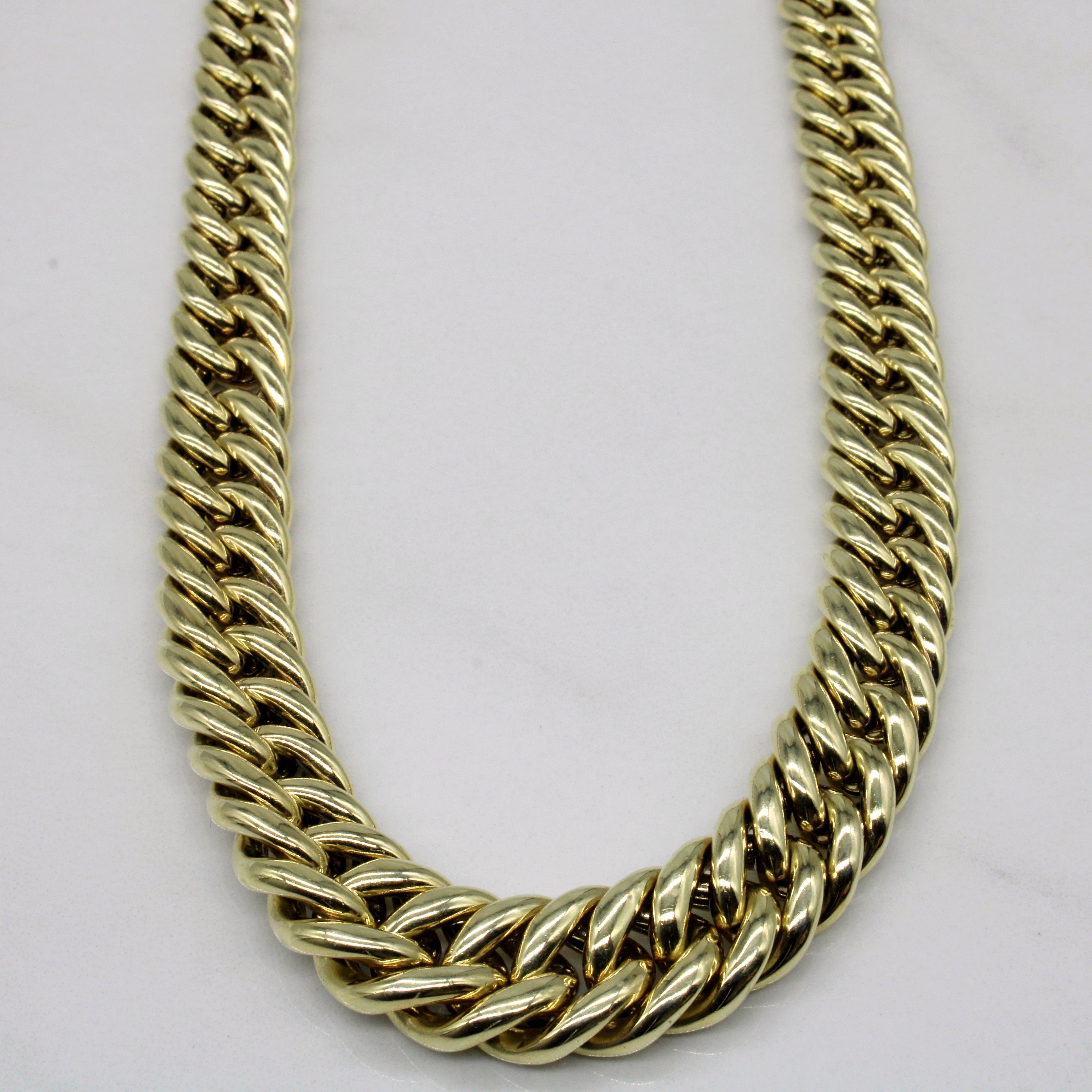 14k Yellow Gold Armour Link Chain | 15" |