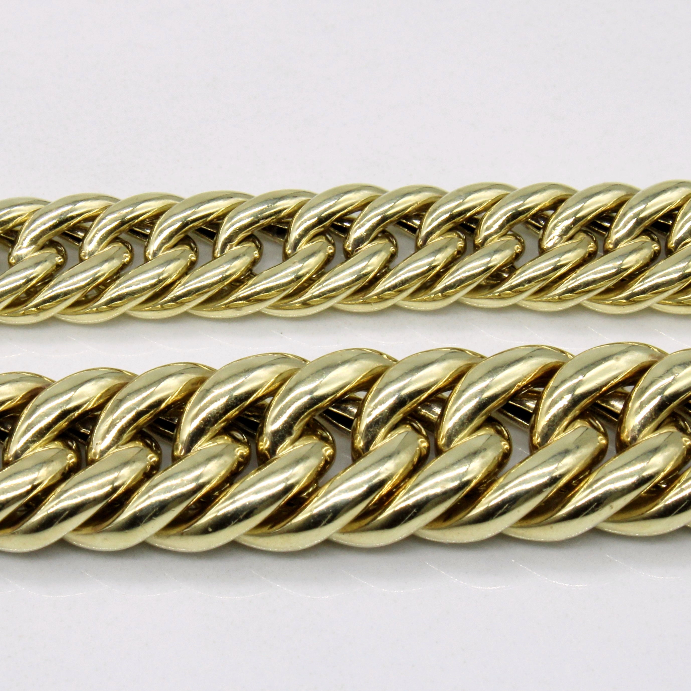 14k Yellow Gold Armour Link Chain | 15" |