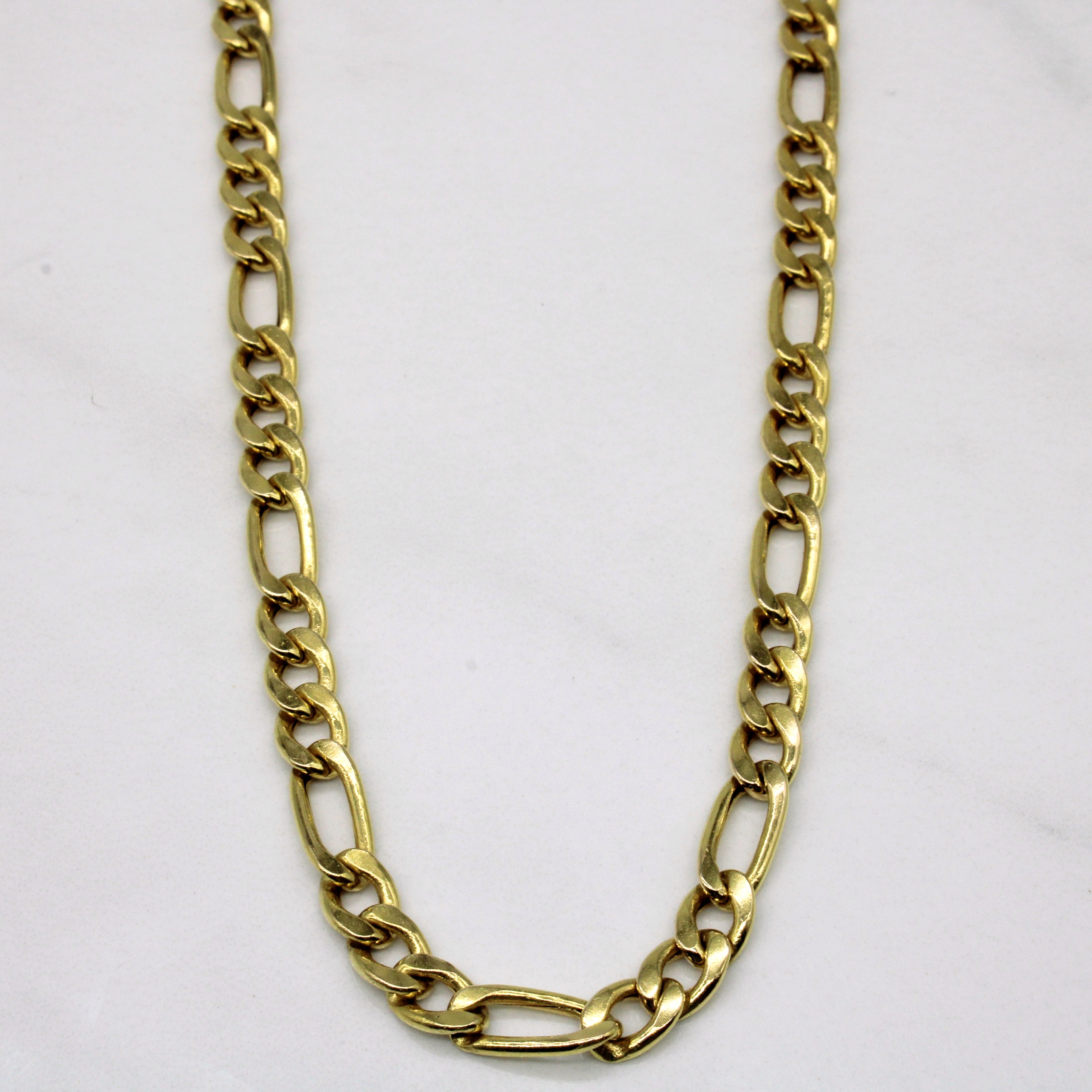 14k Yellow Gold Figaro Chain | 30" |
