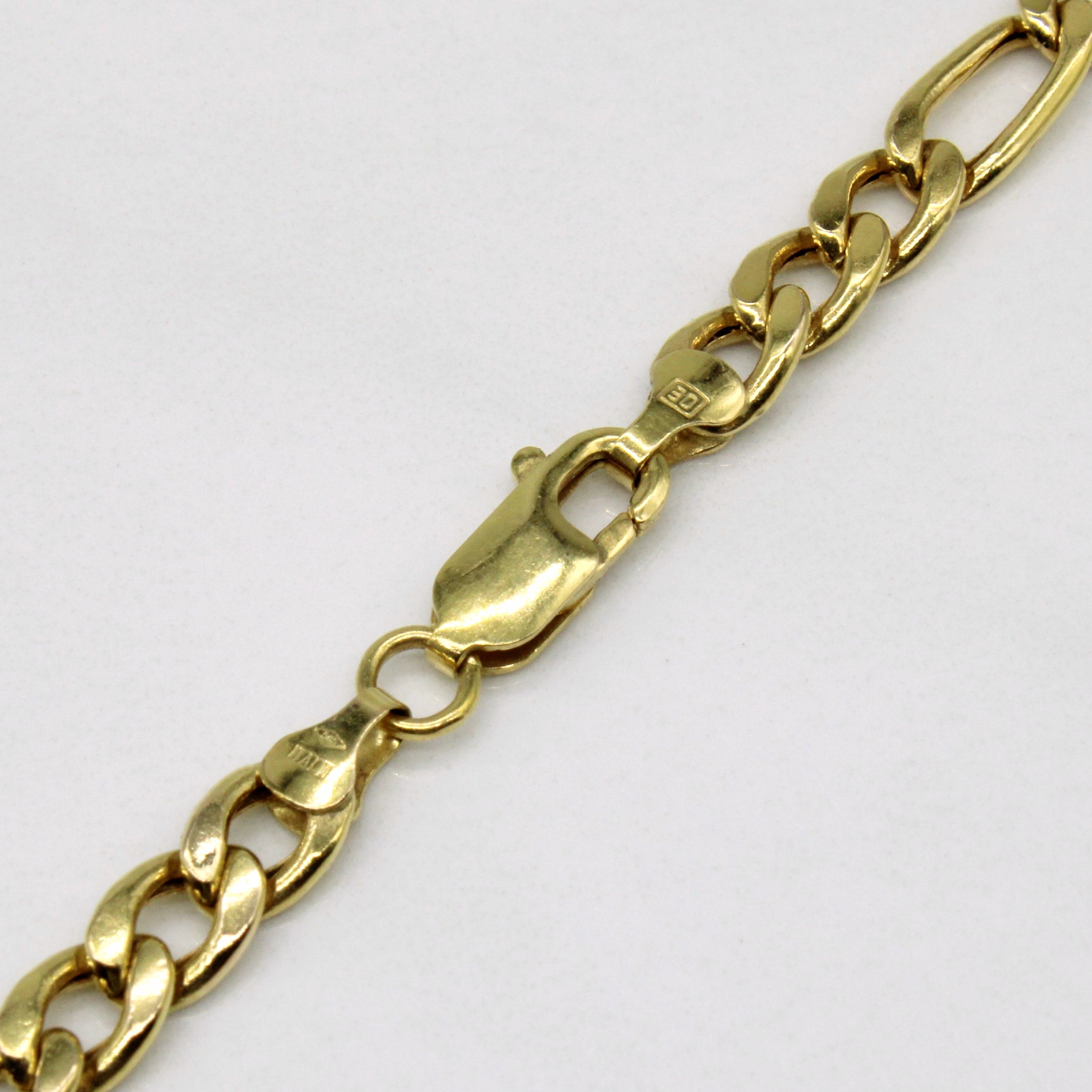 14k Yellow Gold Figaro Chain | 30" |