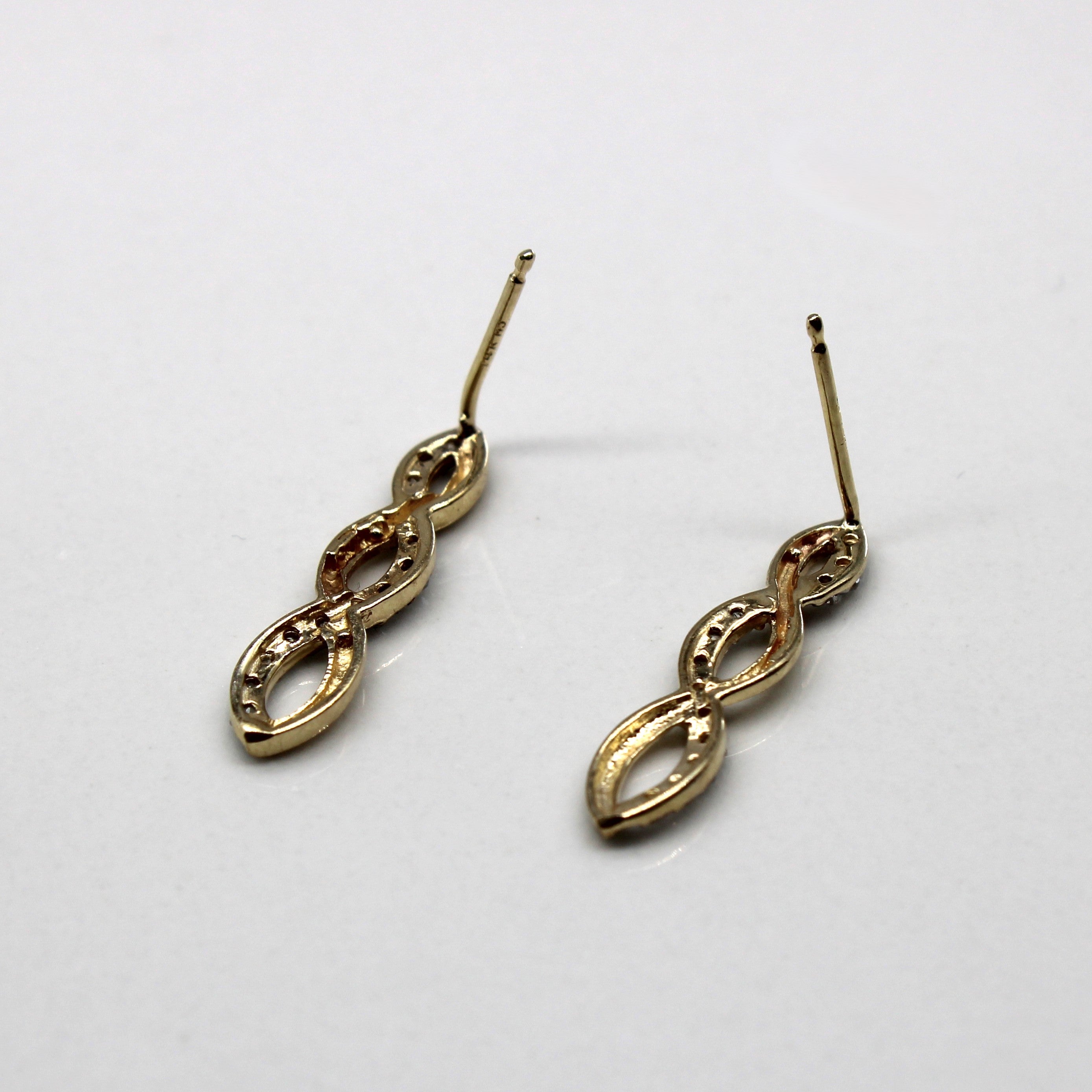 Boucles d'oreilles infini en diamants | 0,24 ct |