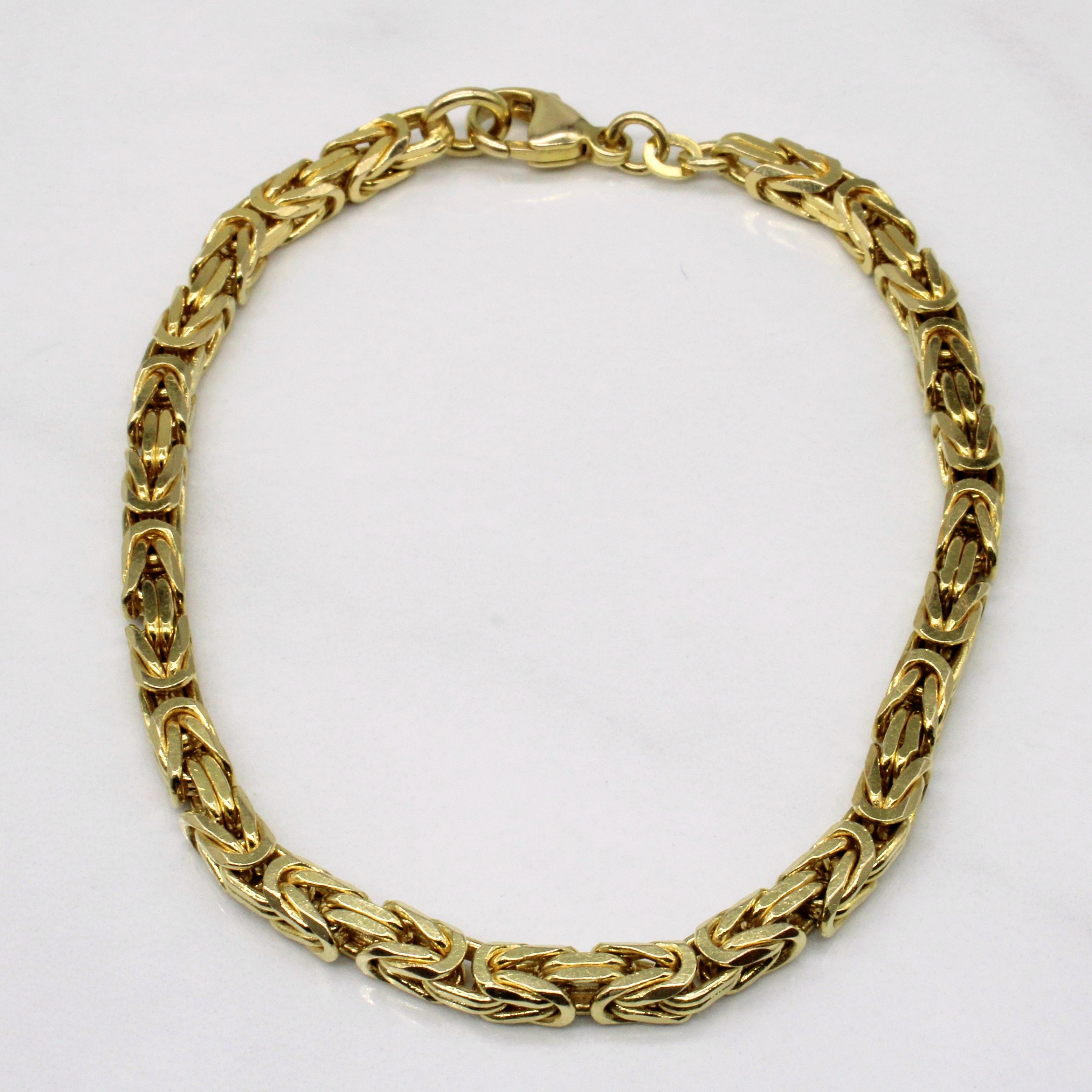 14k Yellow Gold Byzantine King's Bracelet | 8" |