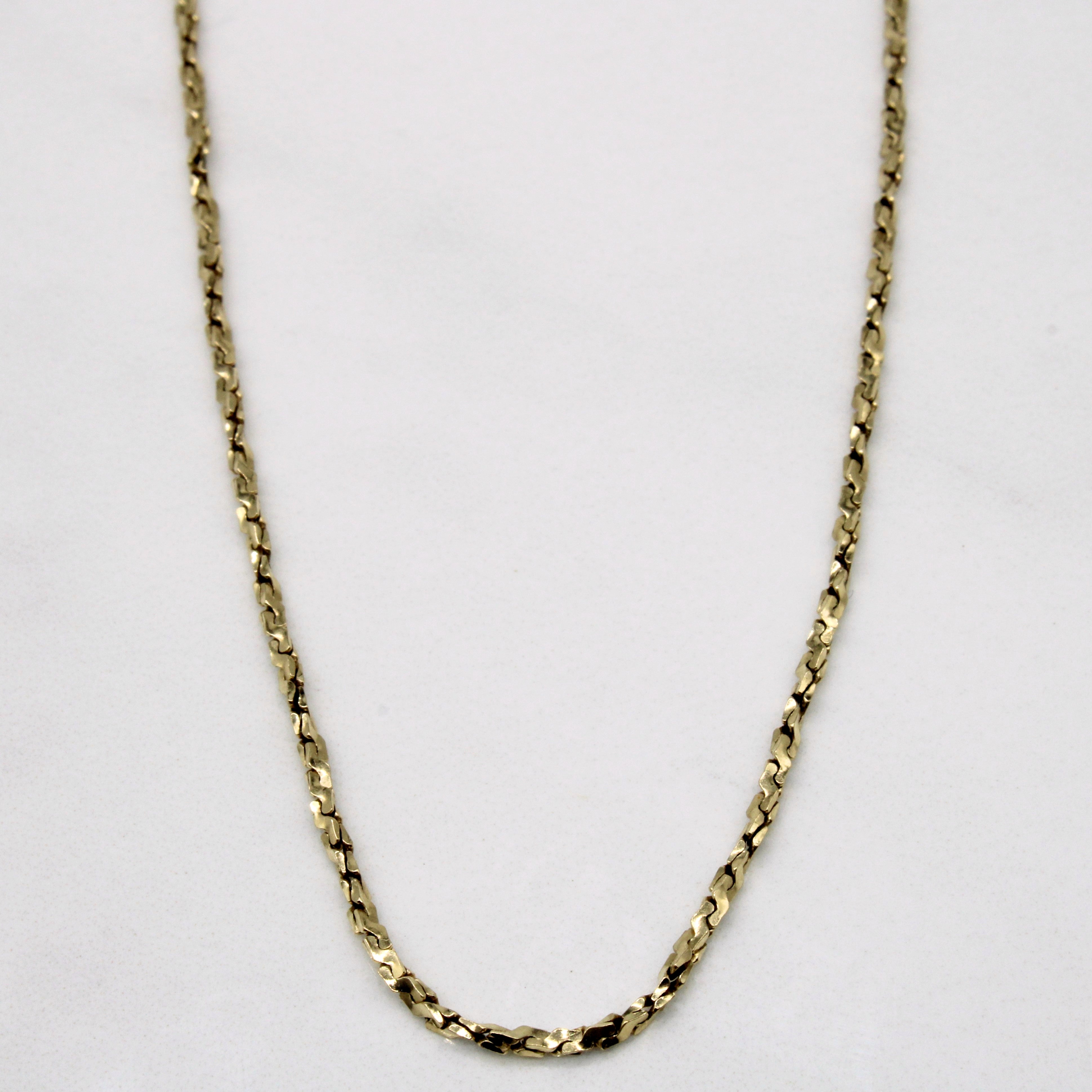 10k Yellow Gold Necklace | 18" |