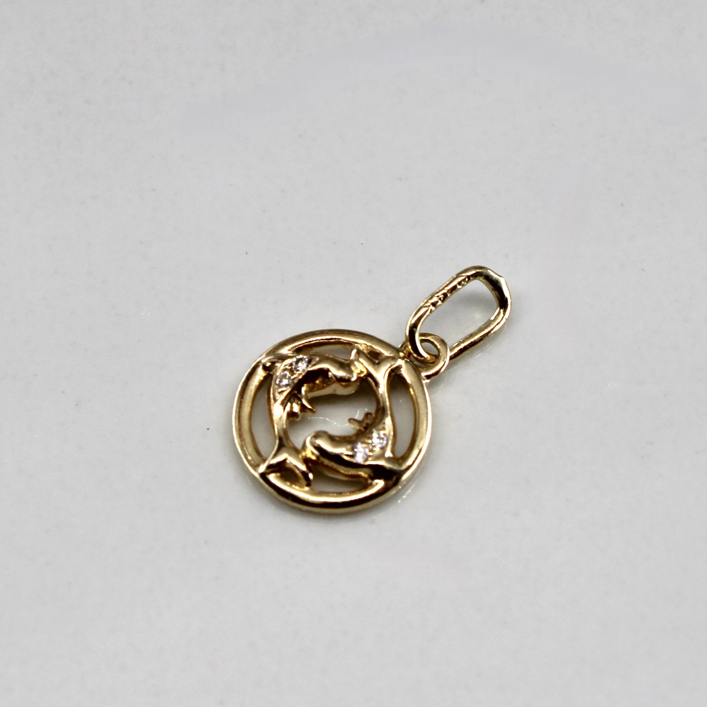 Pendentif Poisson en Diamant | 0,02 ct |