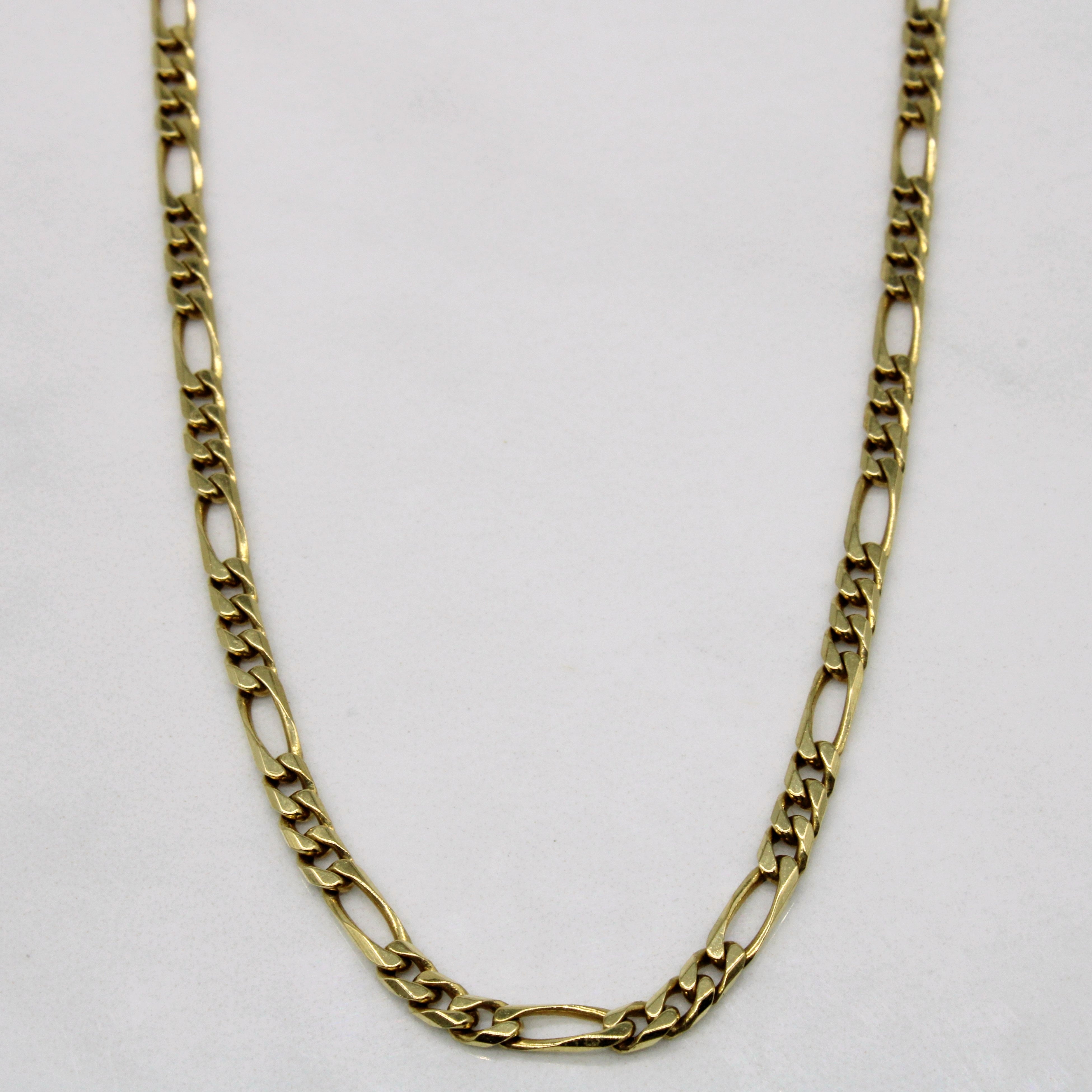18k Yellow Gold Figarucci Chain | 18" |