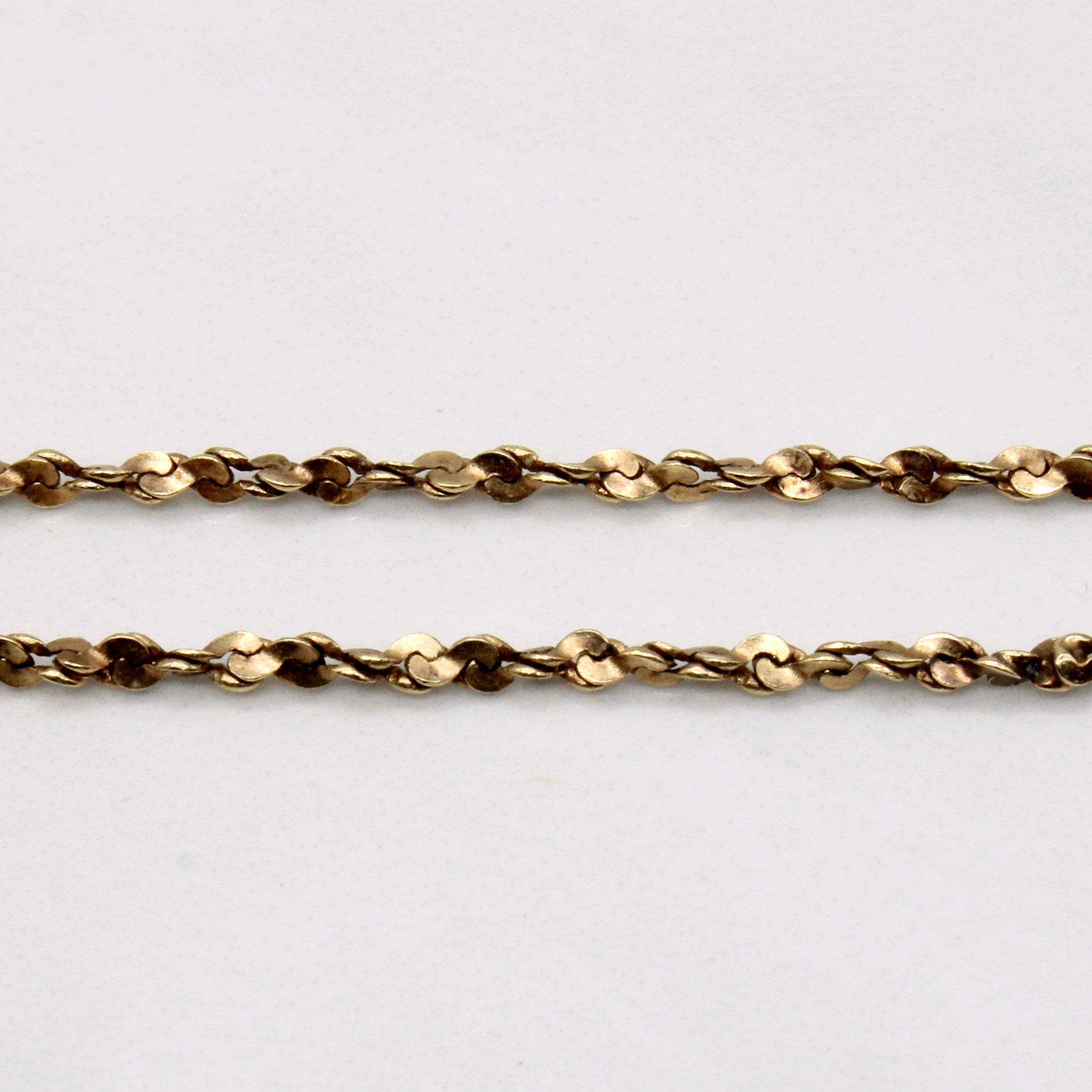 10k Yellow Gold S Link Rope Chain | 18" |