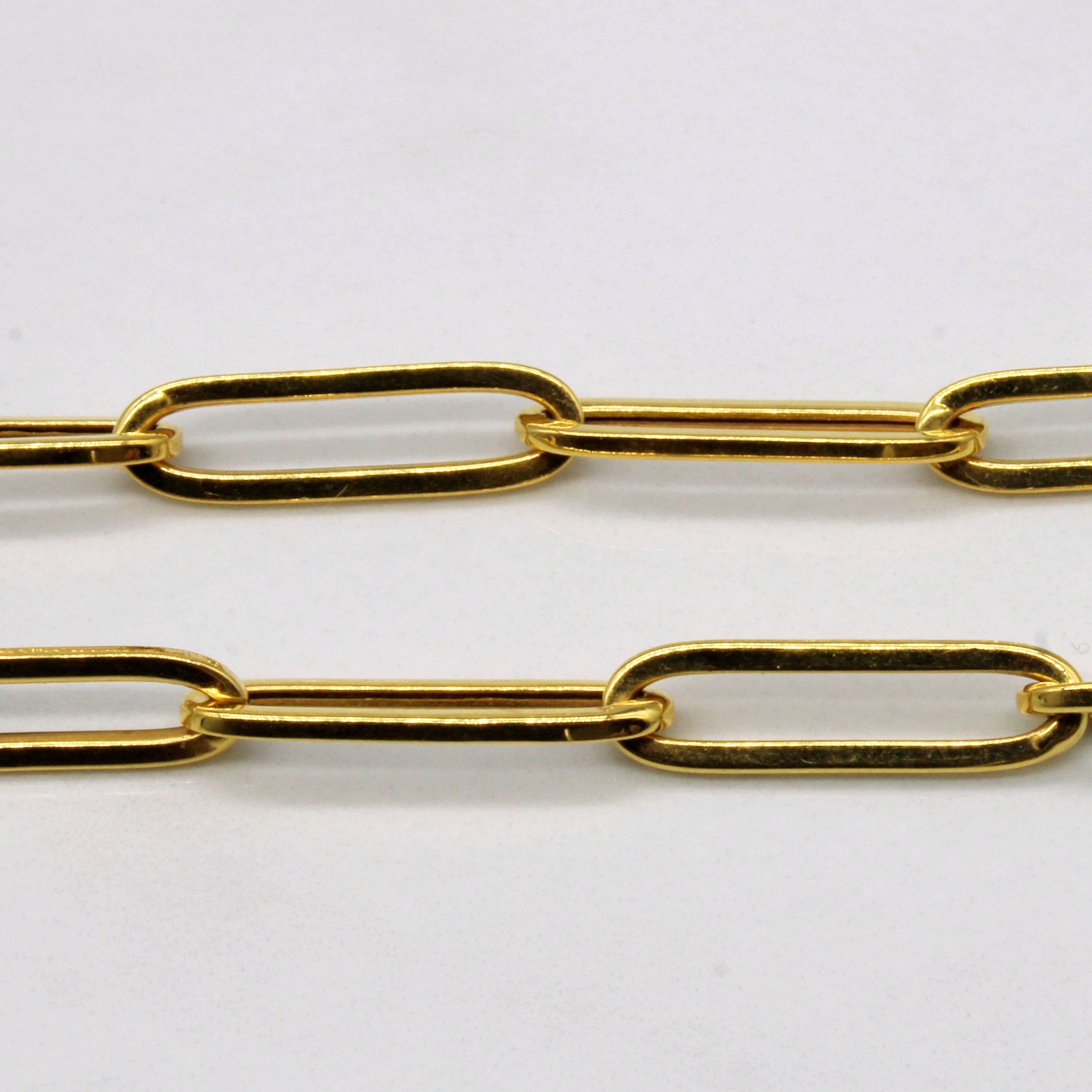 Chaîne à maillons ovales en or jaune 21 carats | 18 pouces |