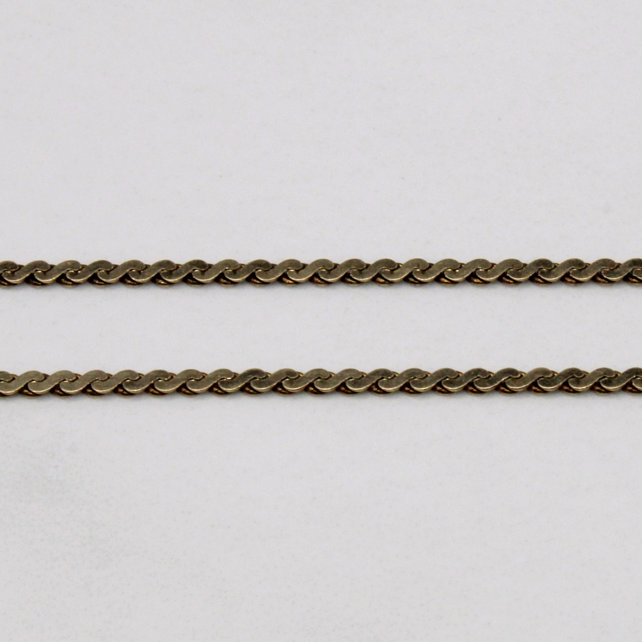 10k Yellow Gold S Link Chain | 16" |