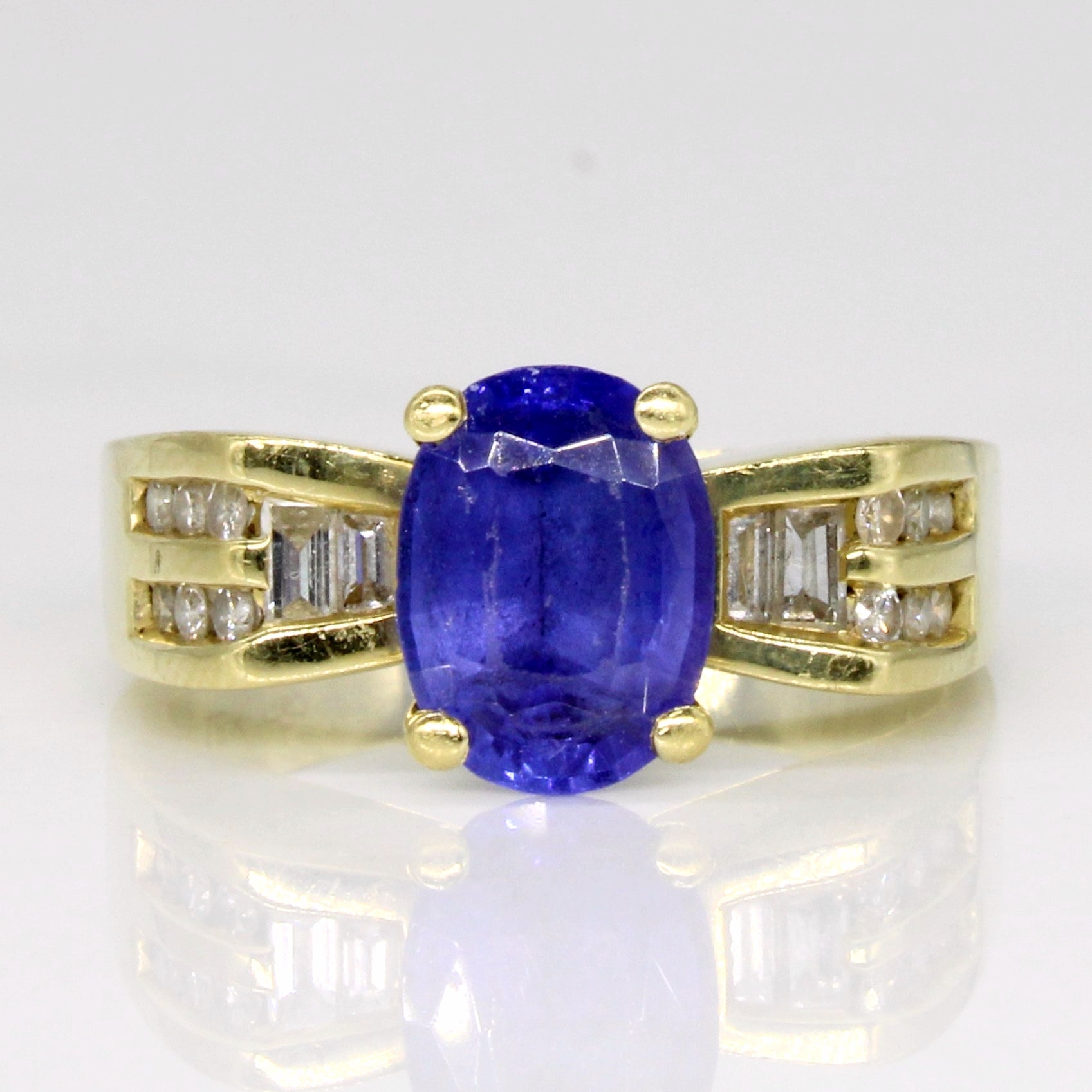 Tanzanite & Diamond Cocktail Ring | 1.20ct, 0.24ctw | SZ 6.5 |