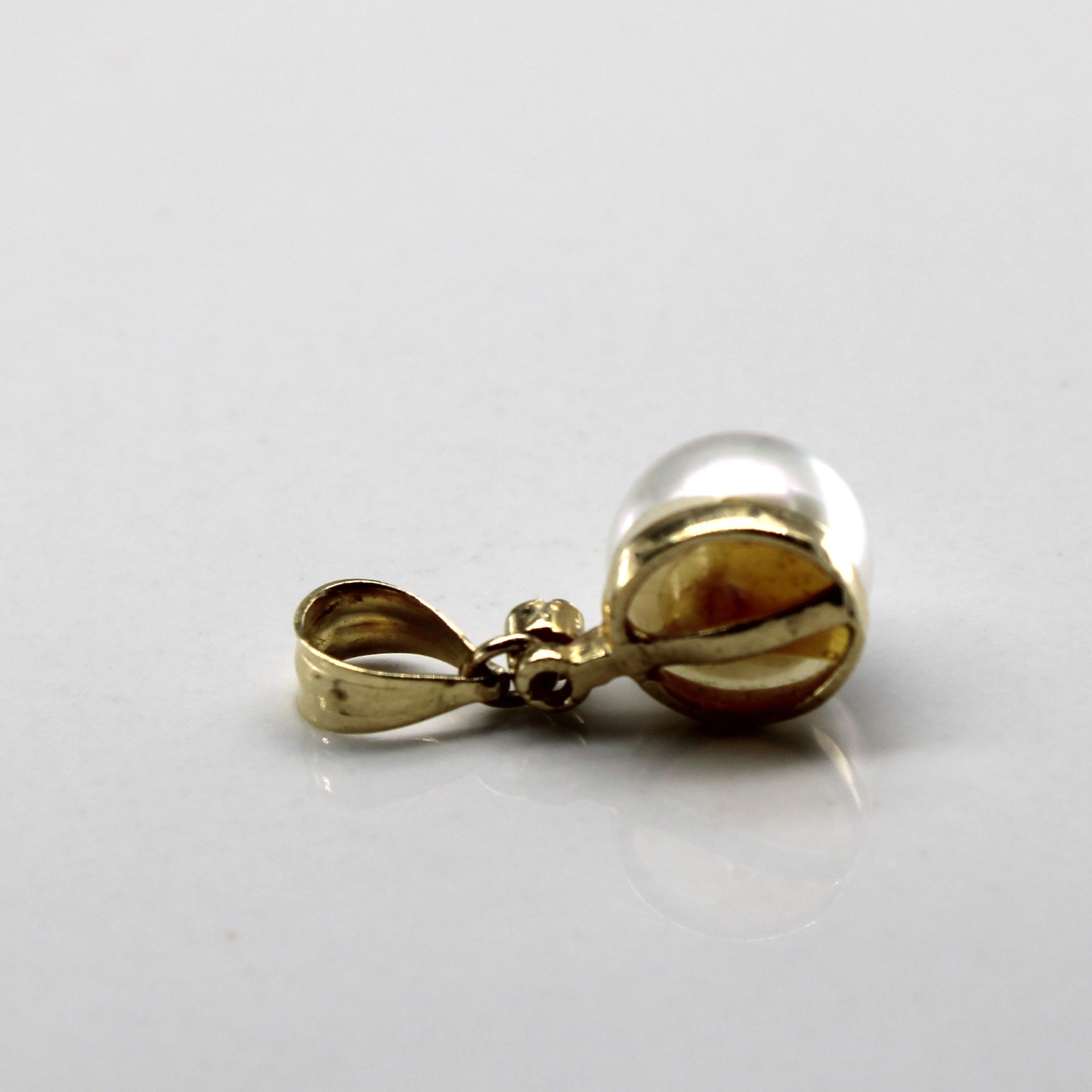 Pearl & Diamond Pendant | 0.01ct |