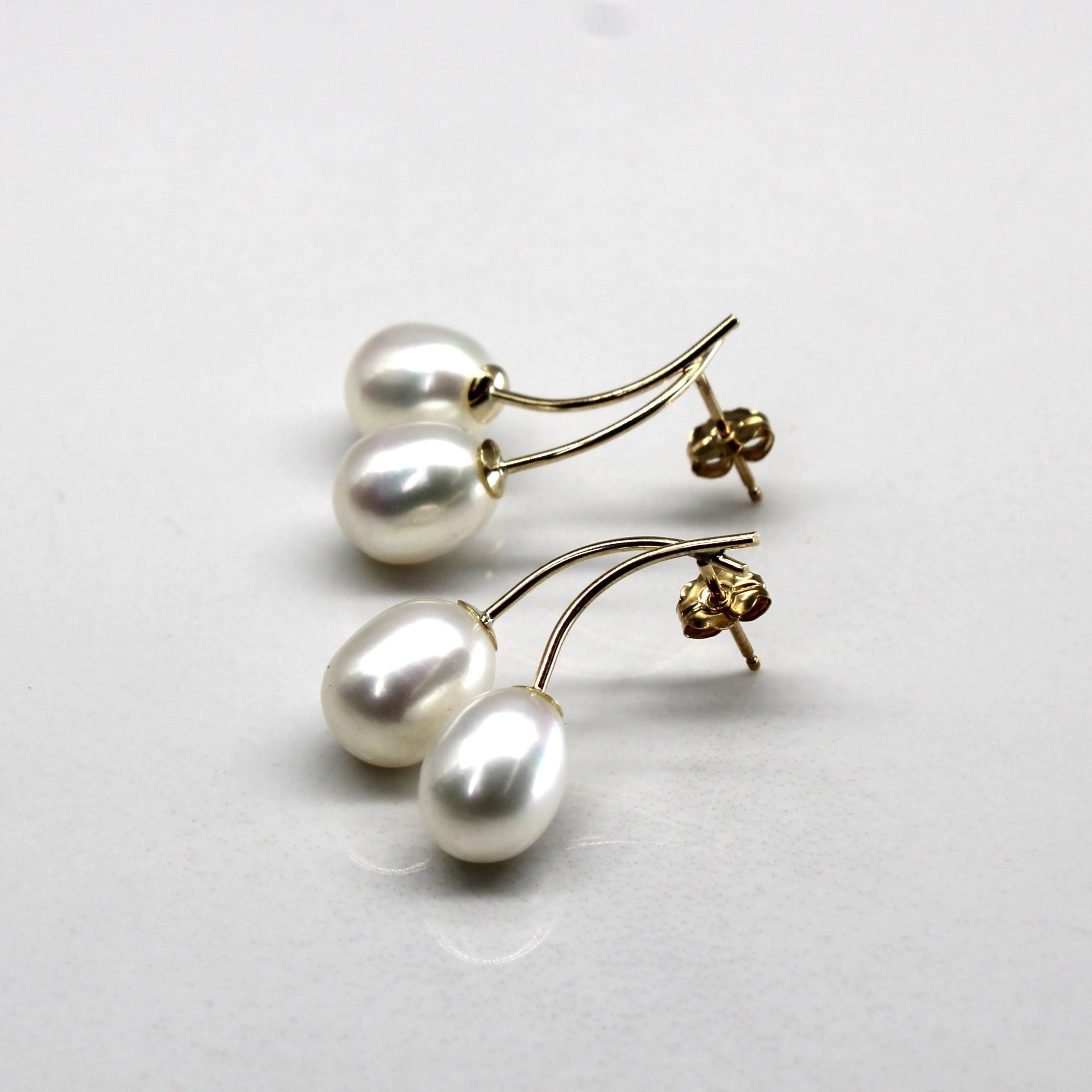 Drop Pearl Earrings