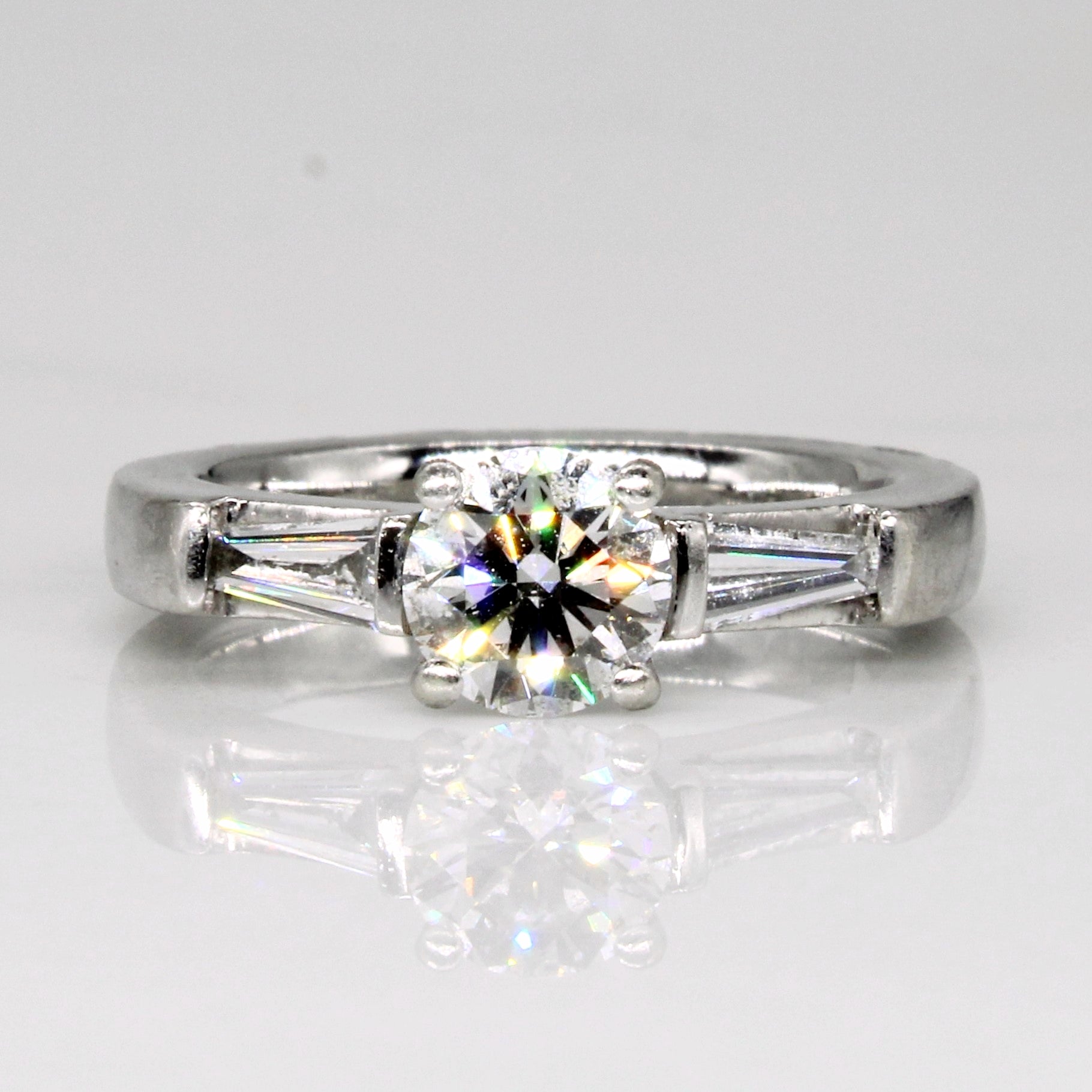 Diamond Engagement Ring | 0.82ct, 0.32ctw VS1 F | SZ 5.75 |