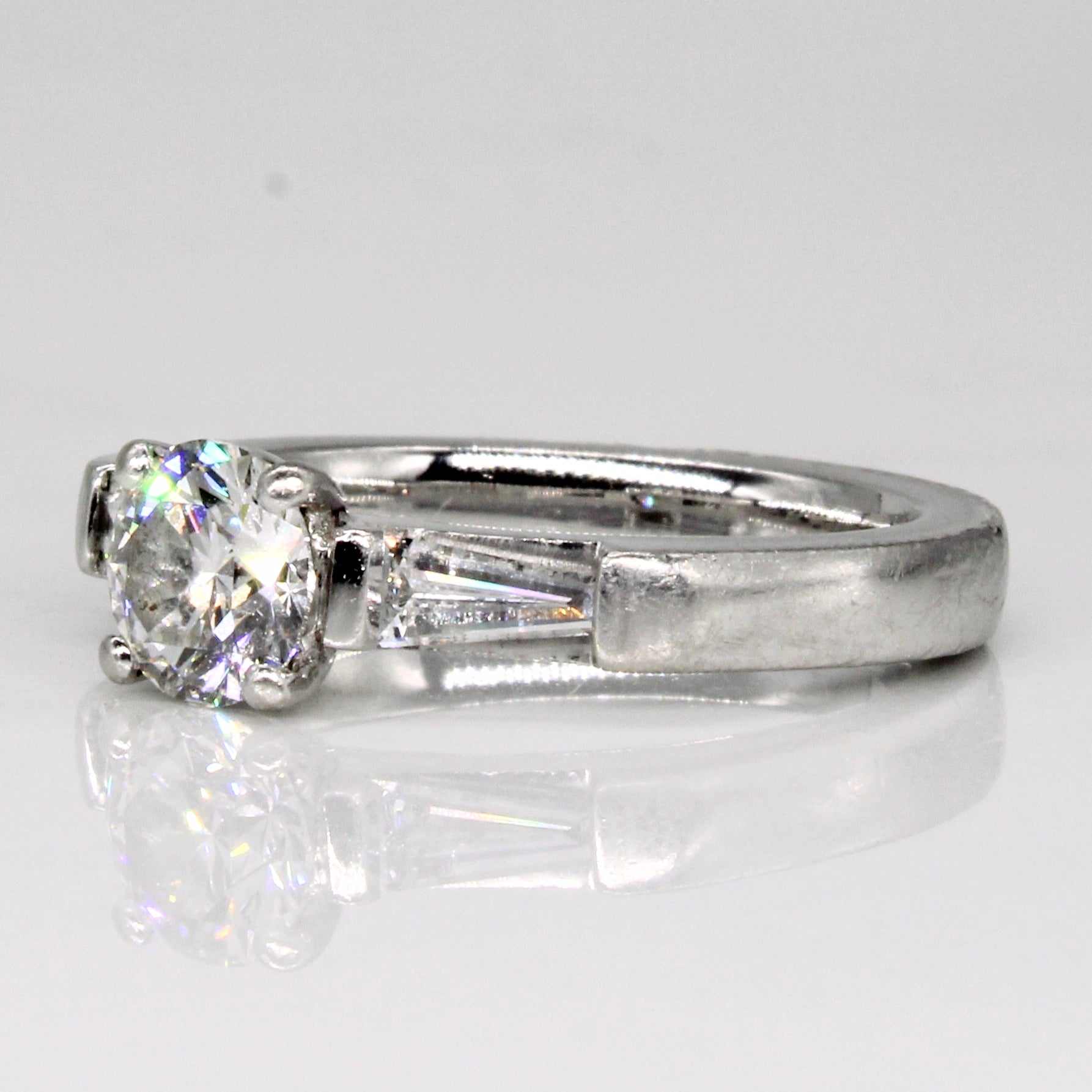 Diamond Engagement Ring | 0.82ct, 0.32ctw VS1 F | SZ 5.75 |