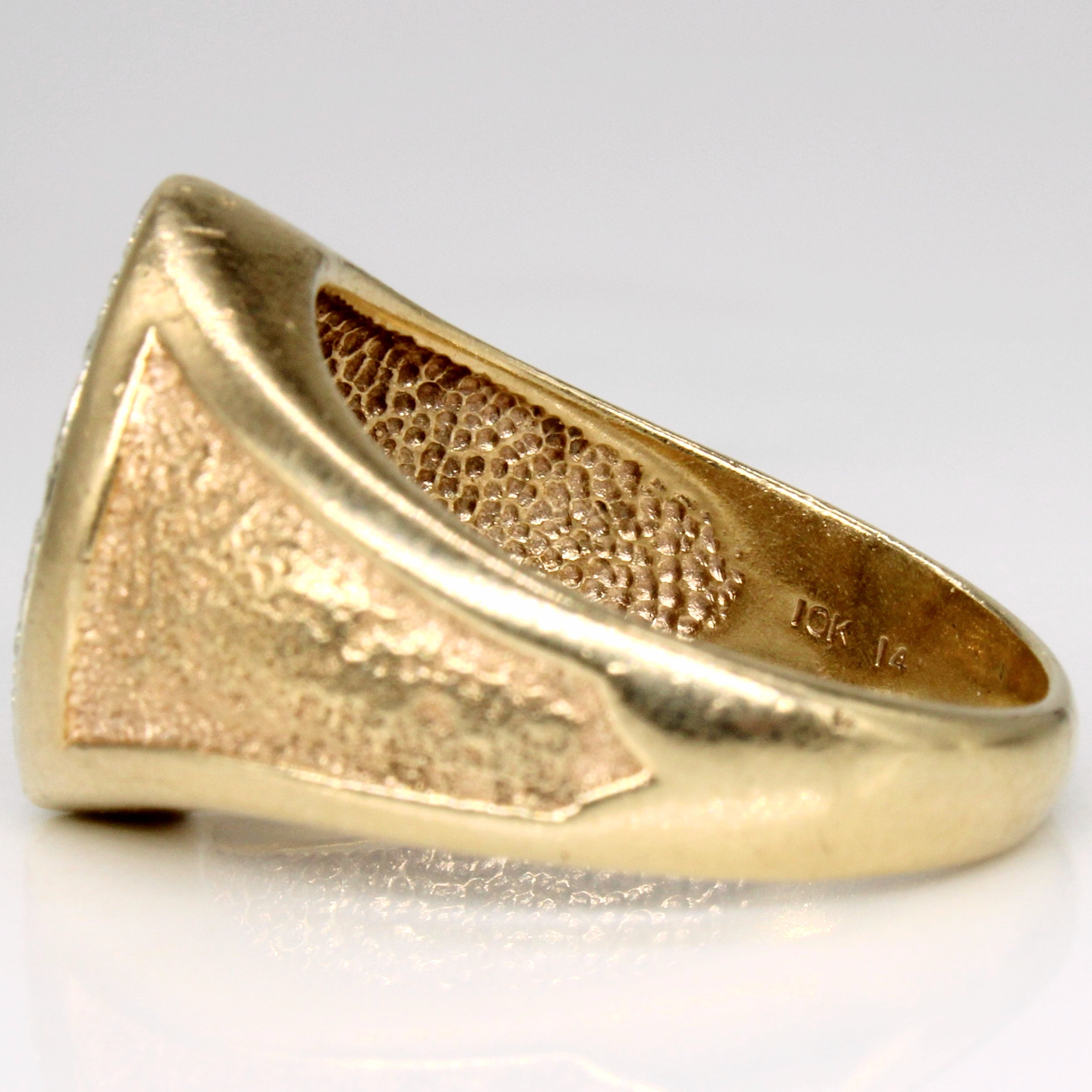 Pave Set Diamond Ring | 0.25ctw | SZ 9.75 |