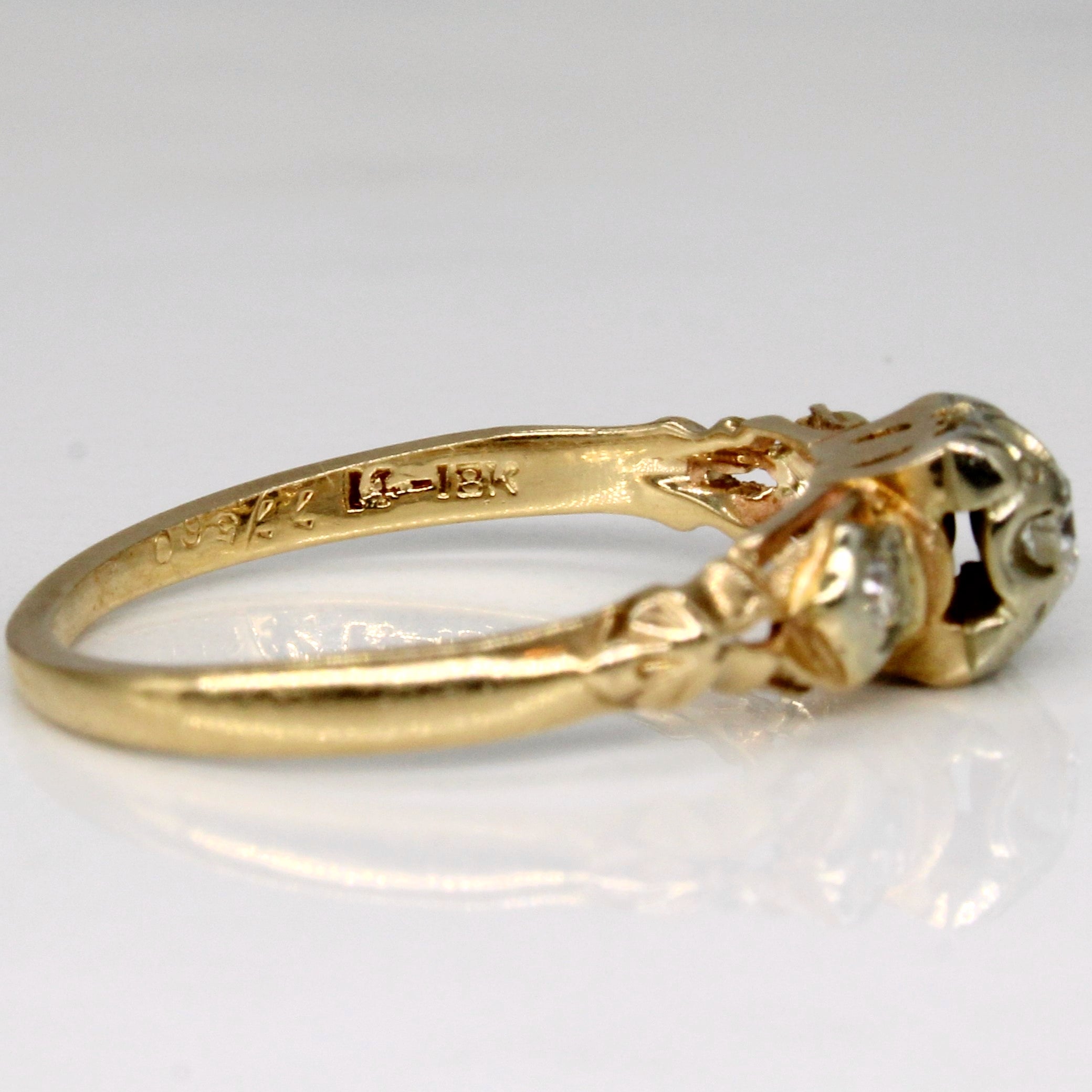 Three Stone Diamond Ring | 0.09ctw | SZ 5.5 |