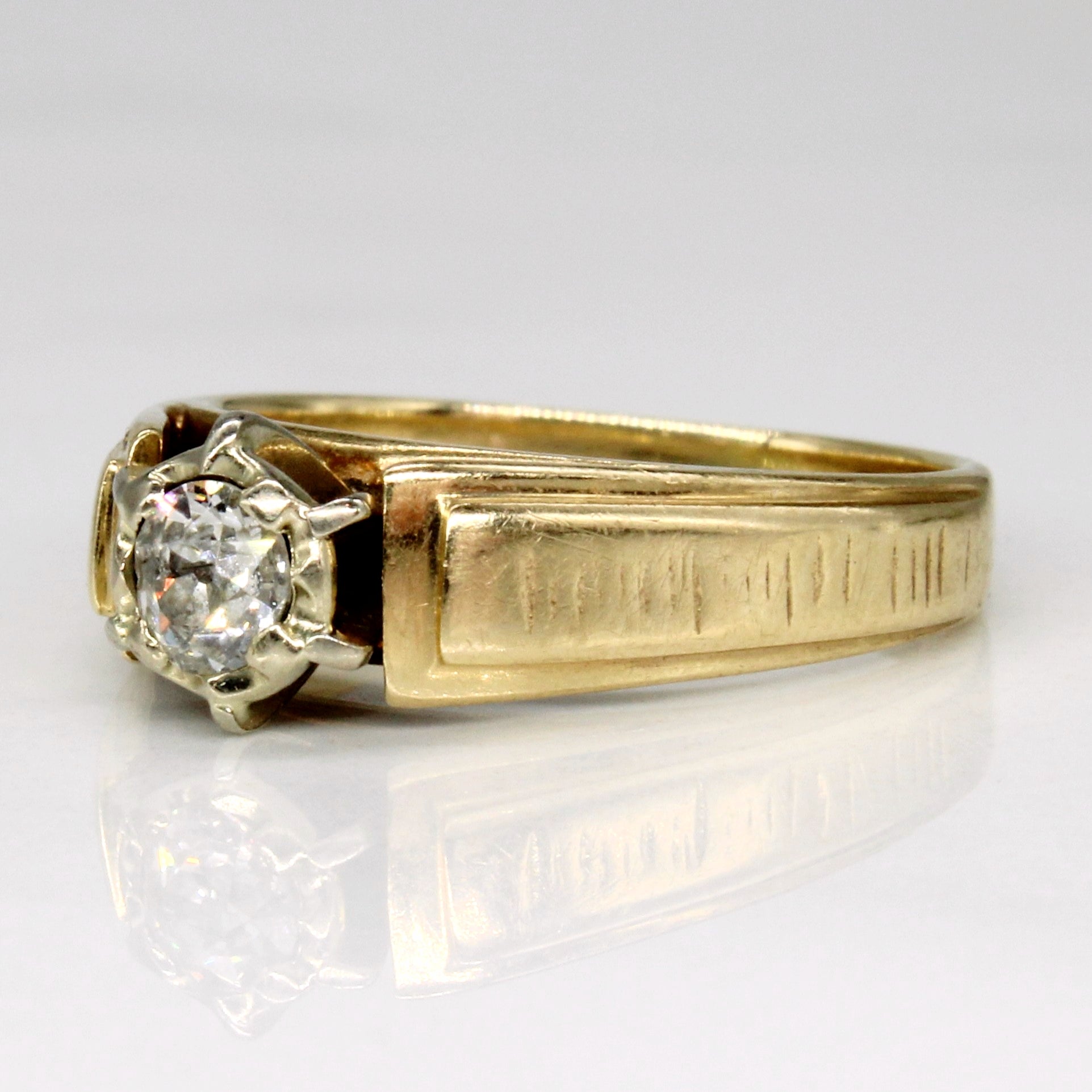 Illusion Set Diamond Engagement Ring | 0.23ct | SZ 5.25 |