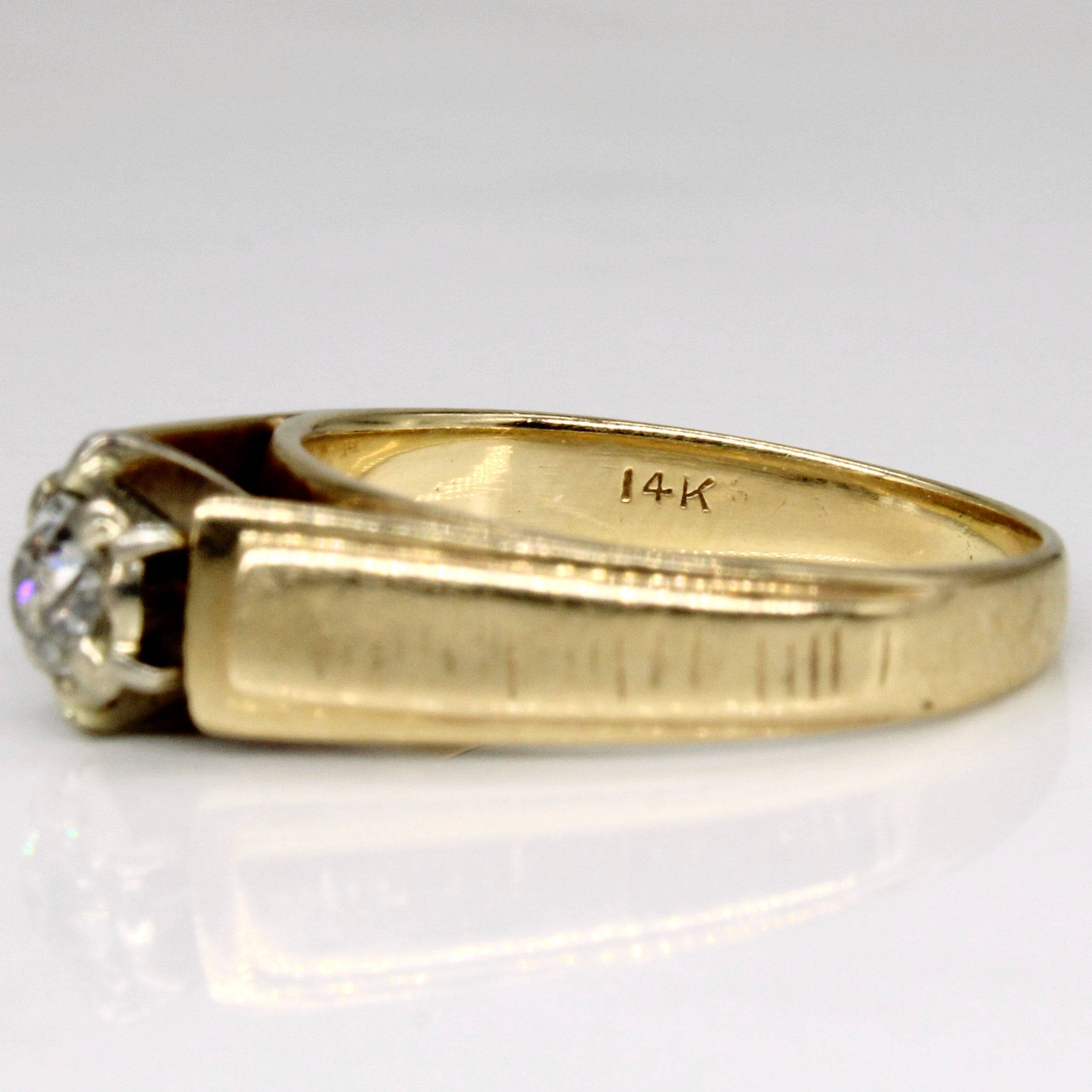 Illusion Set Diamond Engagement Ring | 0.23ct | SZ 5.25 |