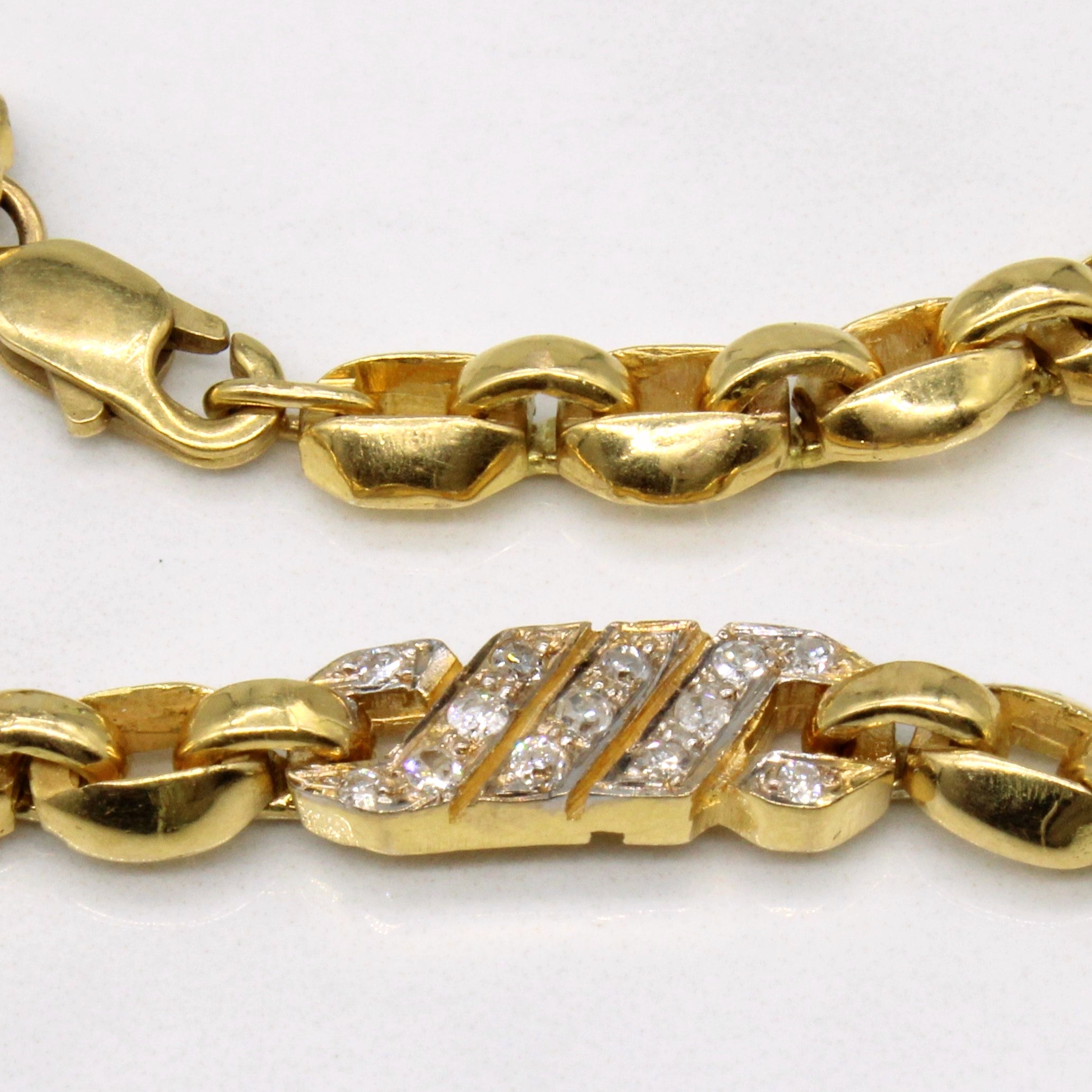 Diamond Link Bracelet | 0.60ctw | 7.5" |