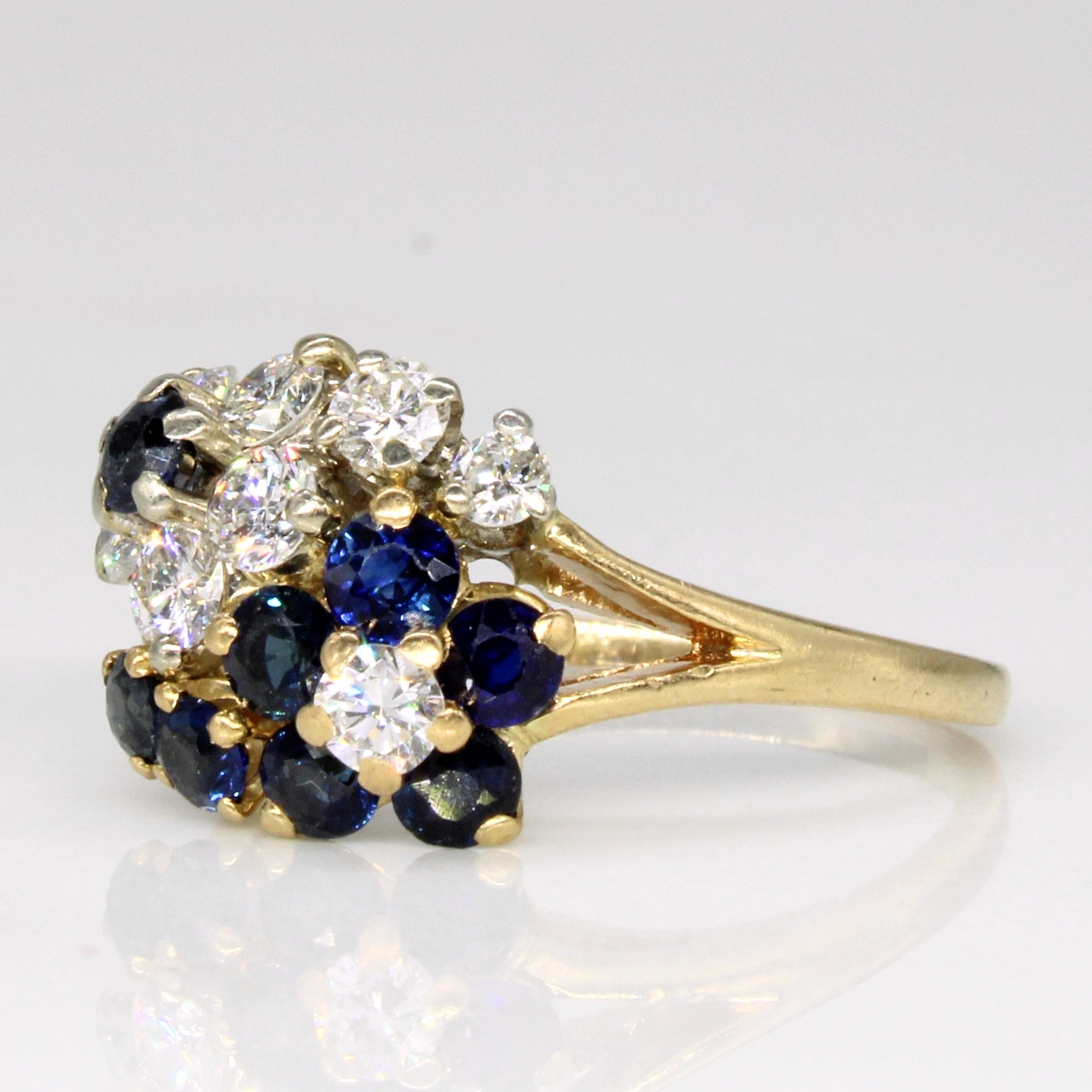 Birks' Diamond & Sapphire Ring | 0.50ctw, 0.50ctw | SZ 4.5 |