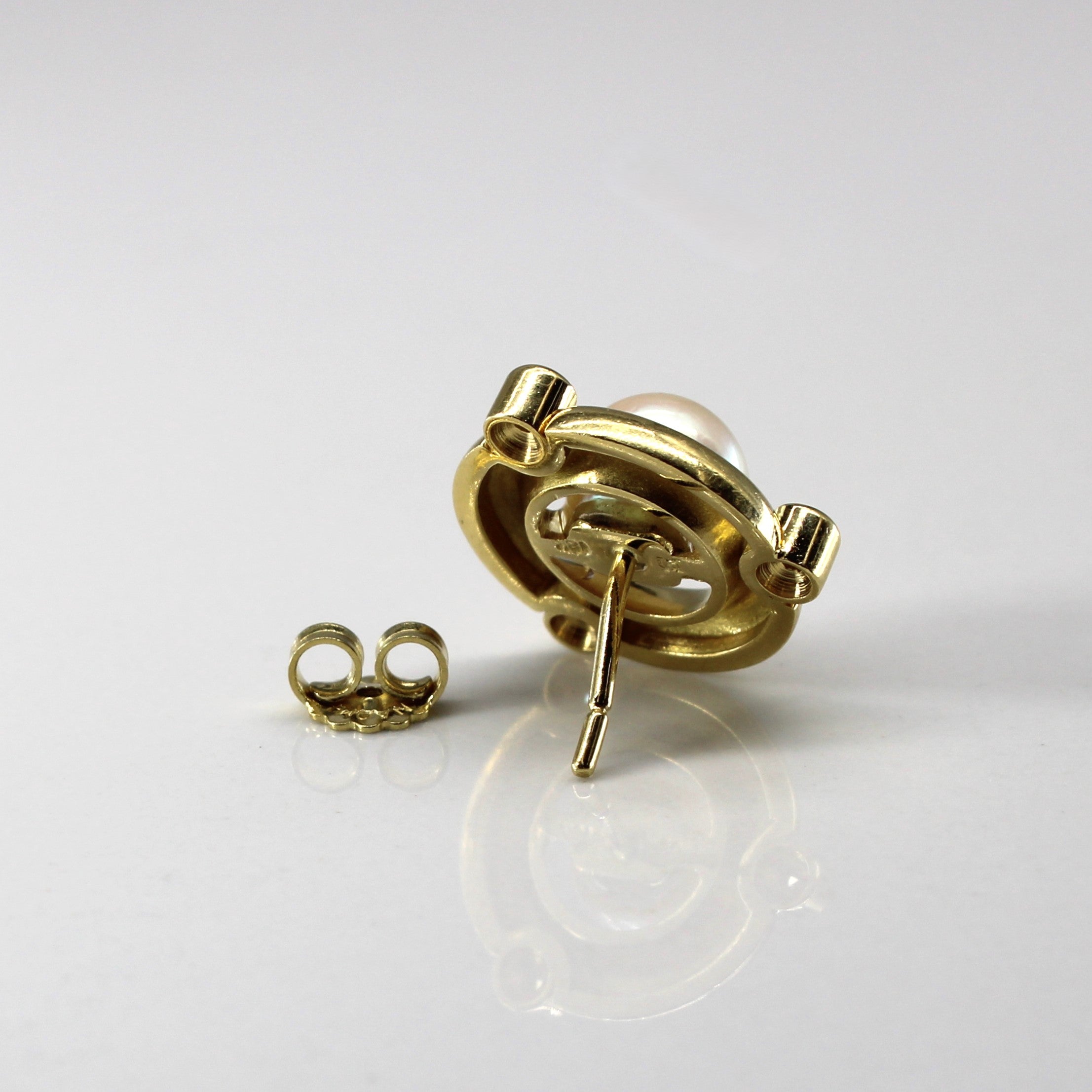 Pearl & Diamond Earrings | 0.12ctw |