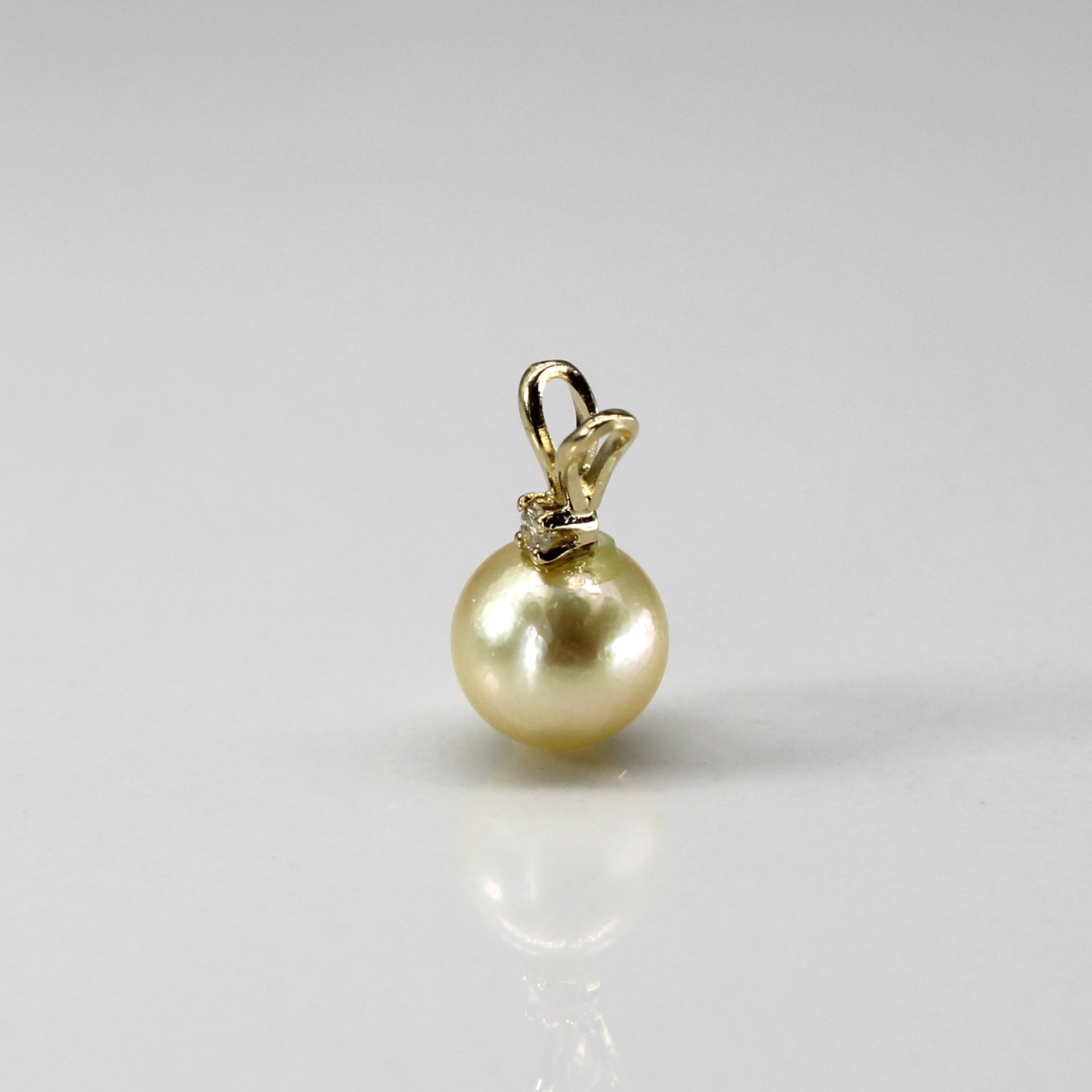 Pearl & Diamond Pendant | 0.02ct |