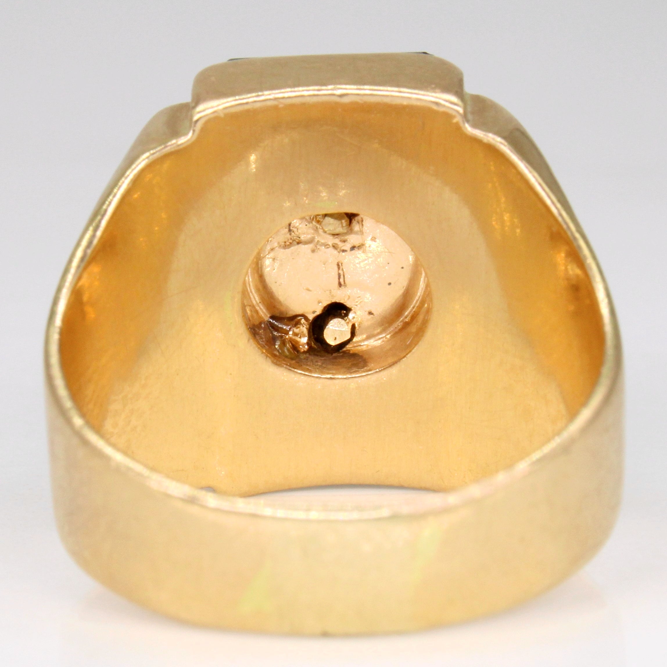 Onyx 'EW' Initial Ring | 2.50ct | SZ 8.5 |