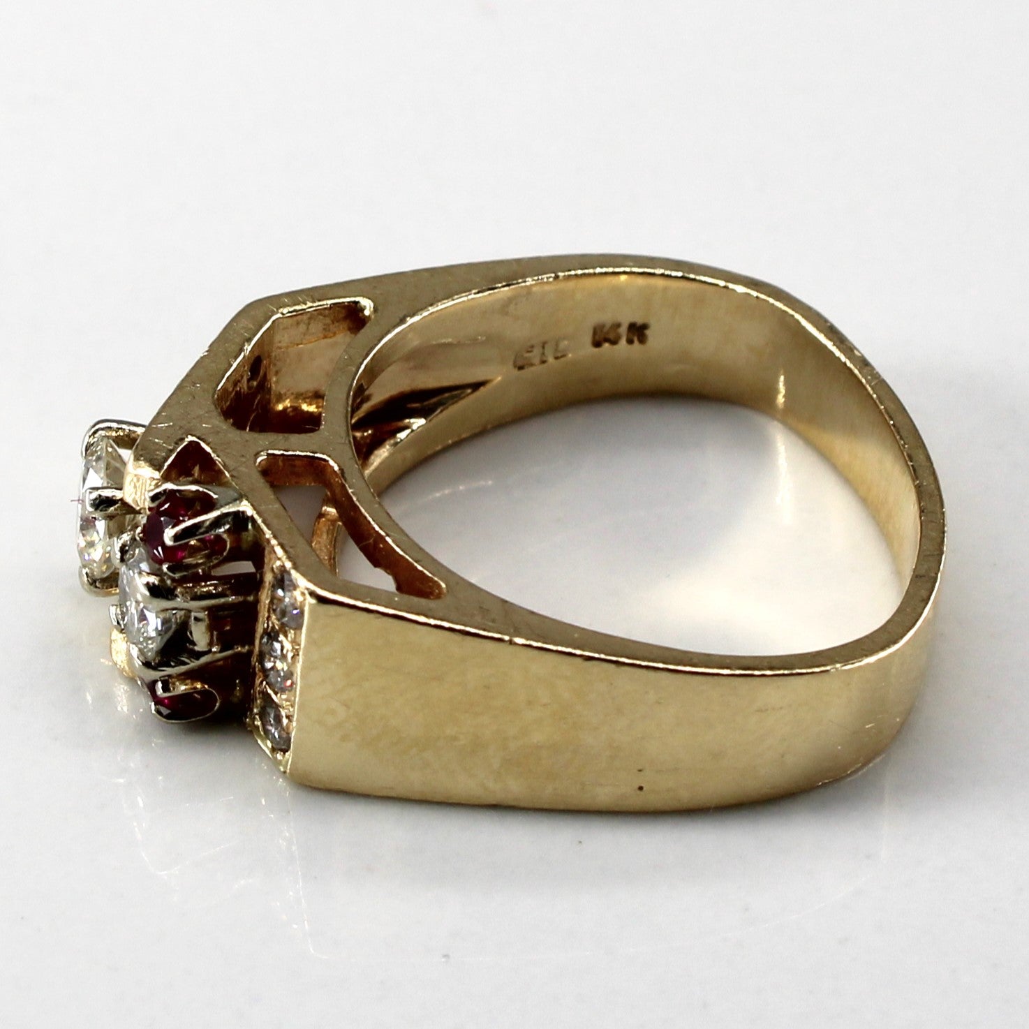 High Set Diamond & Ruby Ring | 0.56ctw | 0.06ctw | SZ 5.5 |