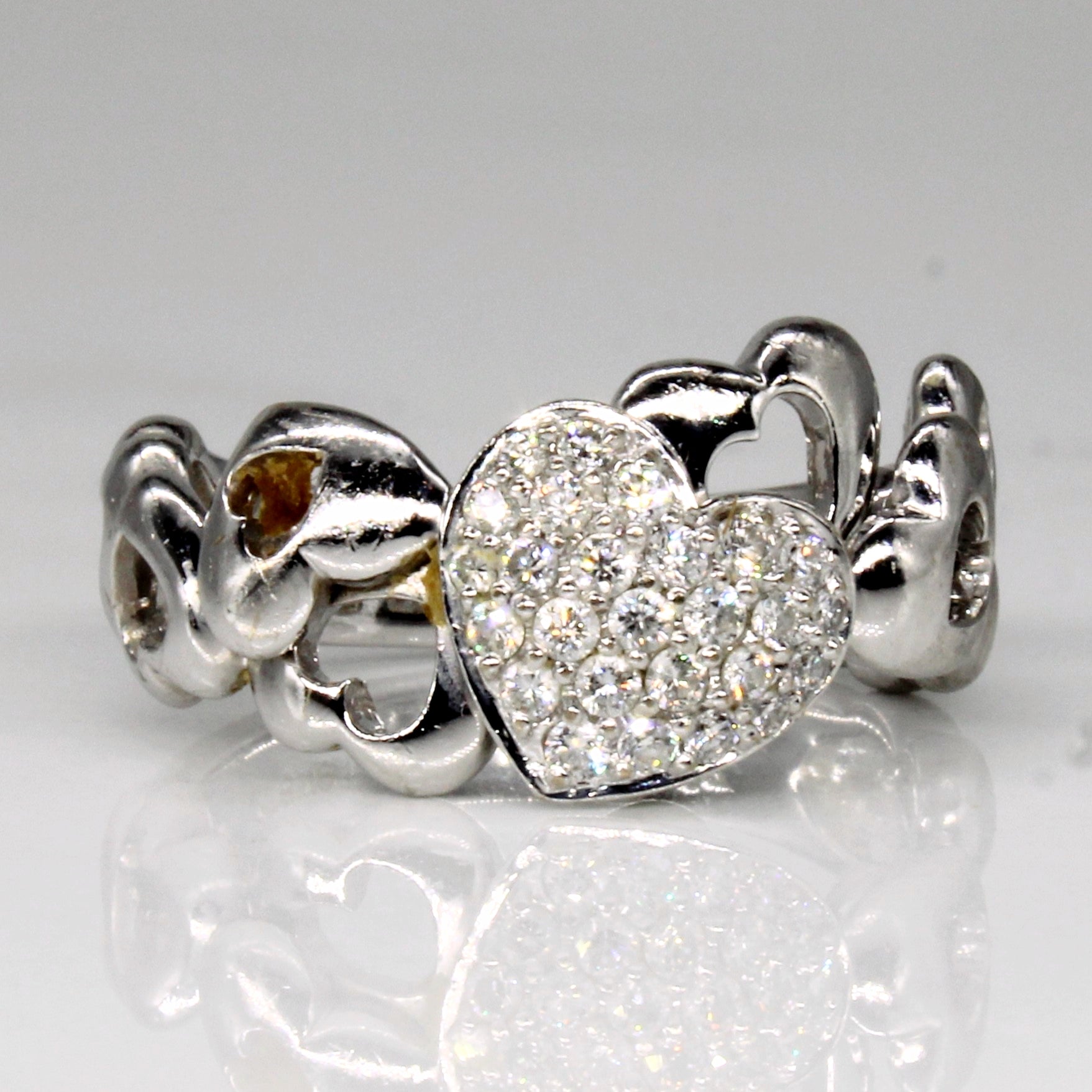 Diamond Heart Ring | 0.27ctw | SZ 5.25 |