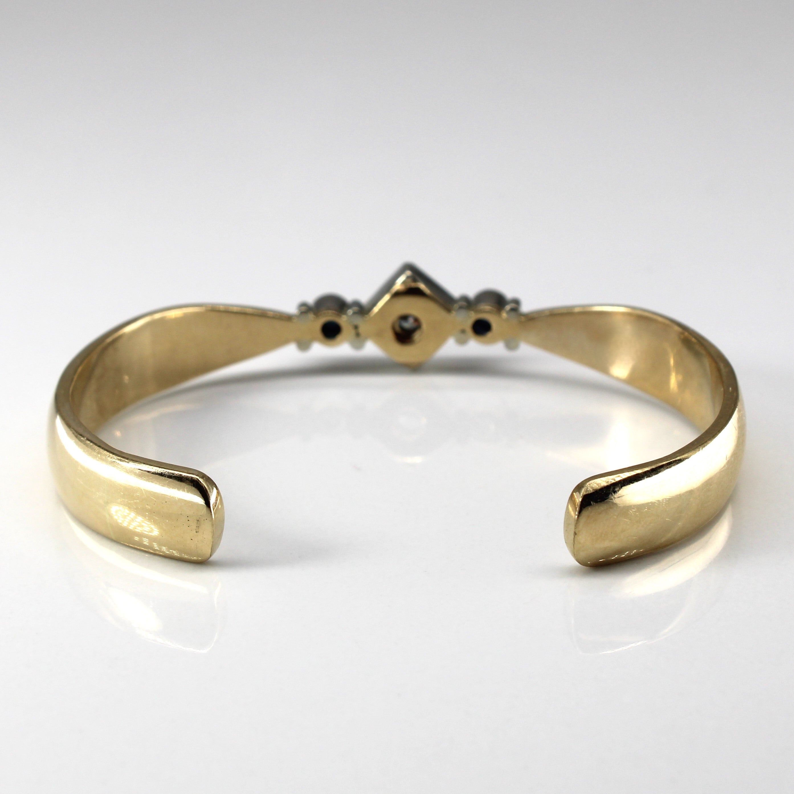 Diamond & Sapphire Gold Bracelet | 0.37ct | 0.24ctw | 5"|