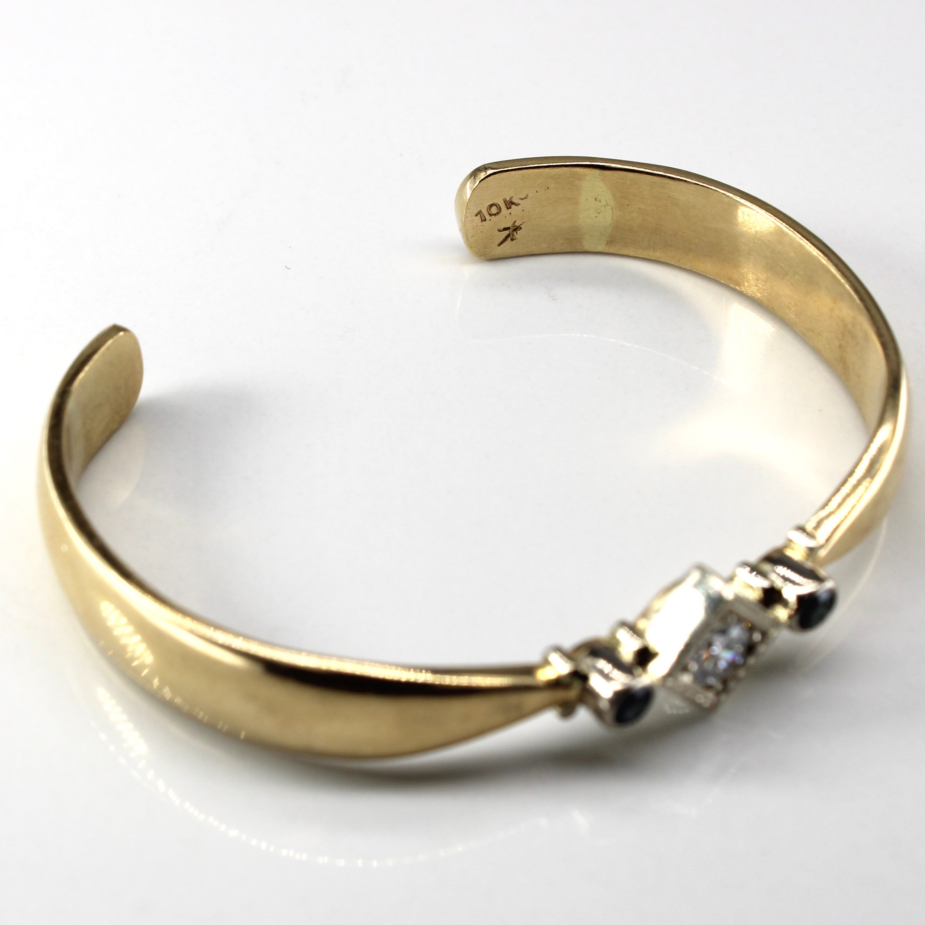 Diamond & Sapphire Gold Bracelet | 0.37ct | 0.24ctw | 5"|