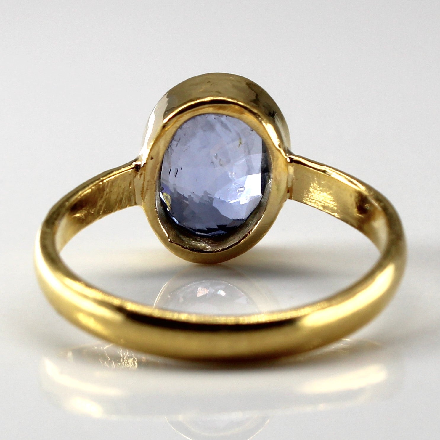 Bezel Set Sapphire Ring | 2.80ct | SZ 7.25 |