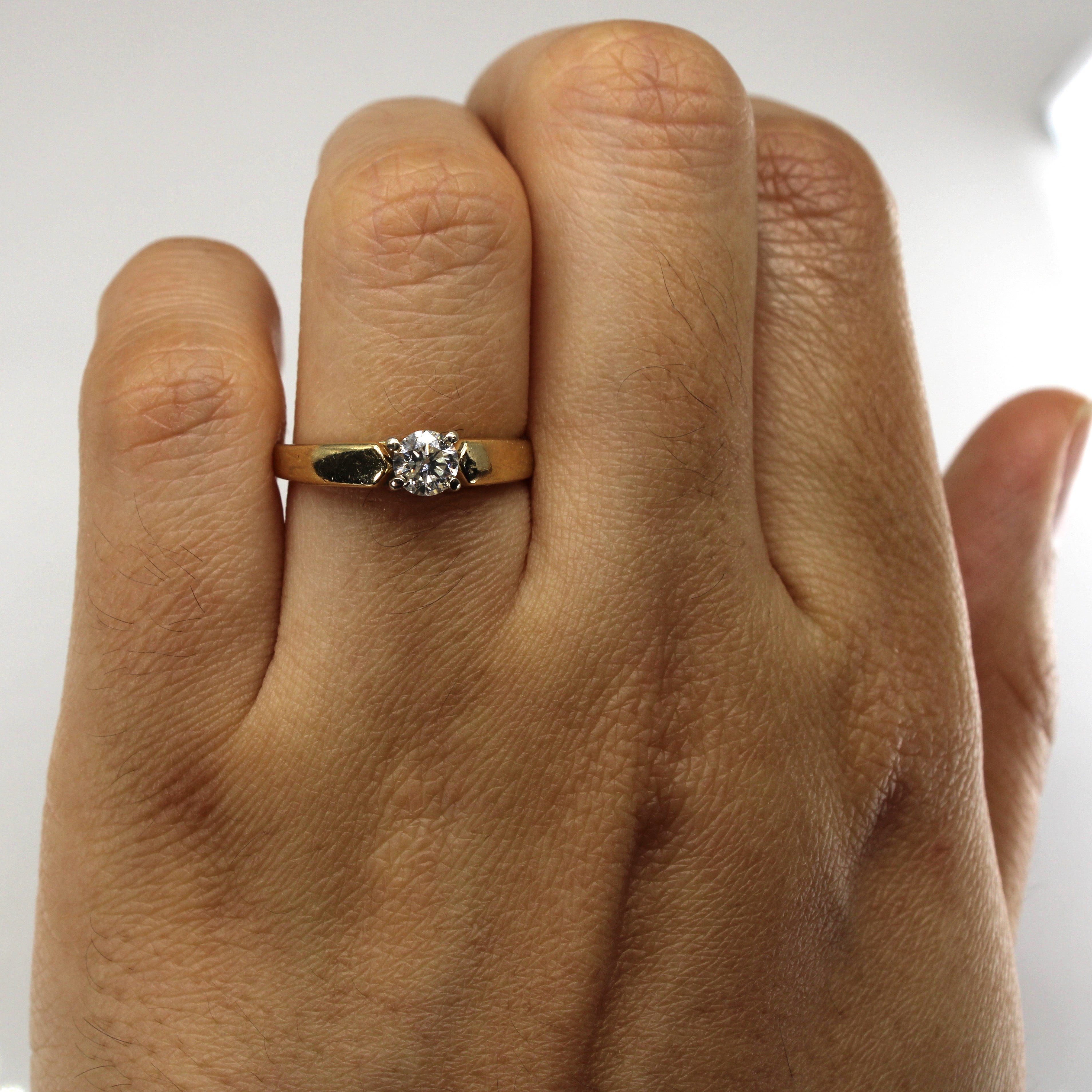 Solitaire Diamond Ring | 0.34ct | SZ 5.5 |