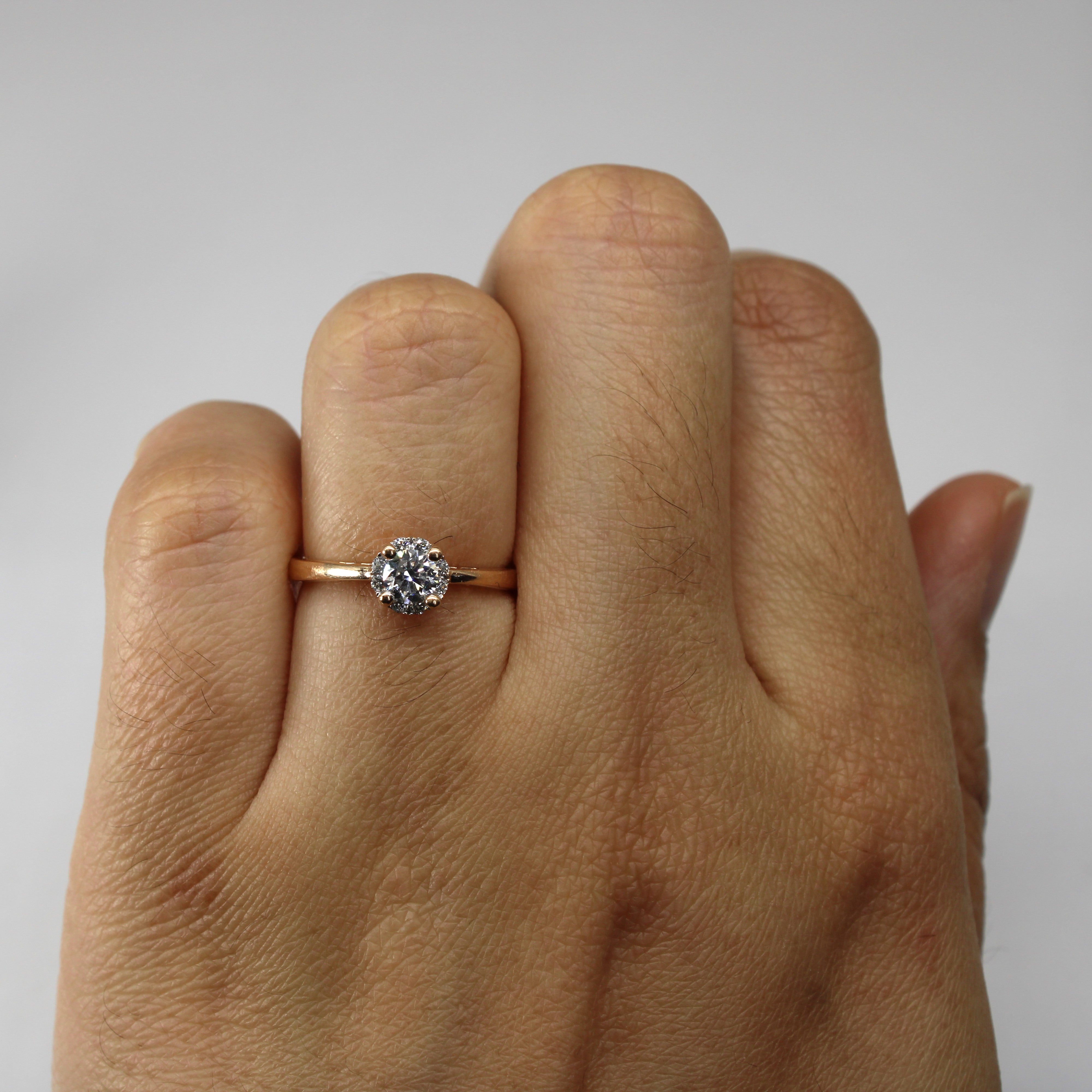Halo Style Diamond Ring | 0.35ctw | SZ 4.5 |