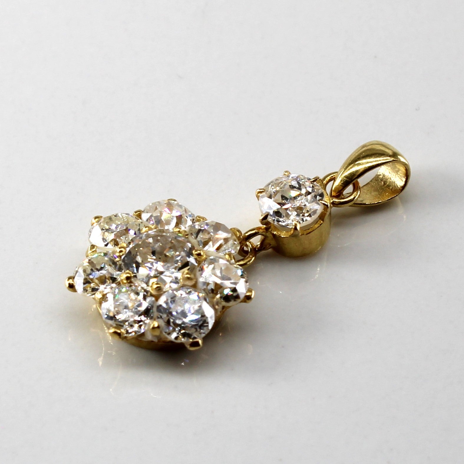 Vintage Old European Diamond Pendant | 1.70ctw |