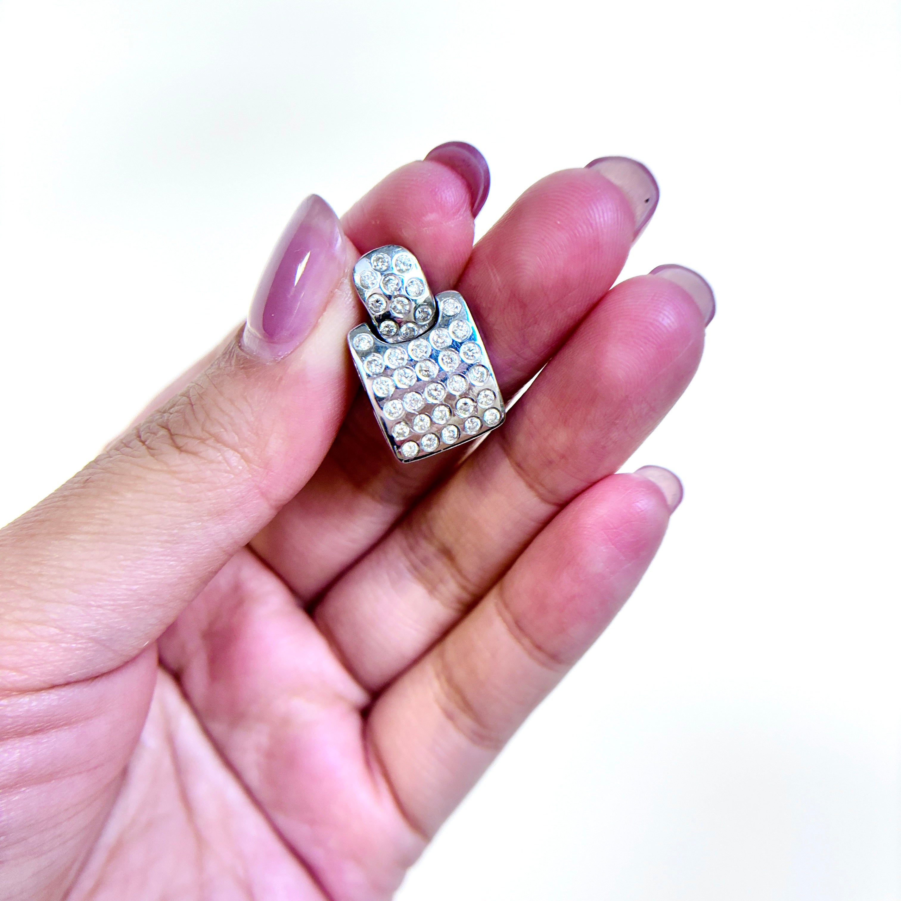 18k White Gold Diamond Pendant | 0.83ctw |