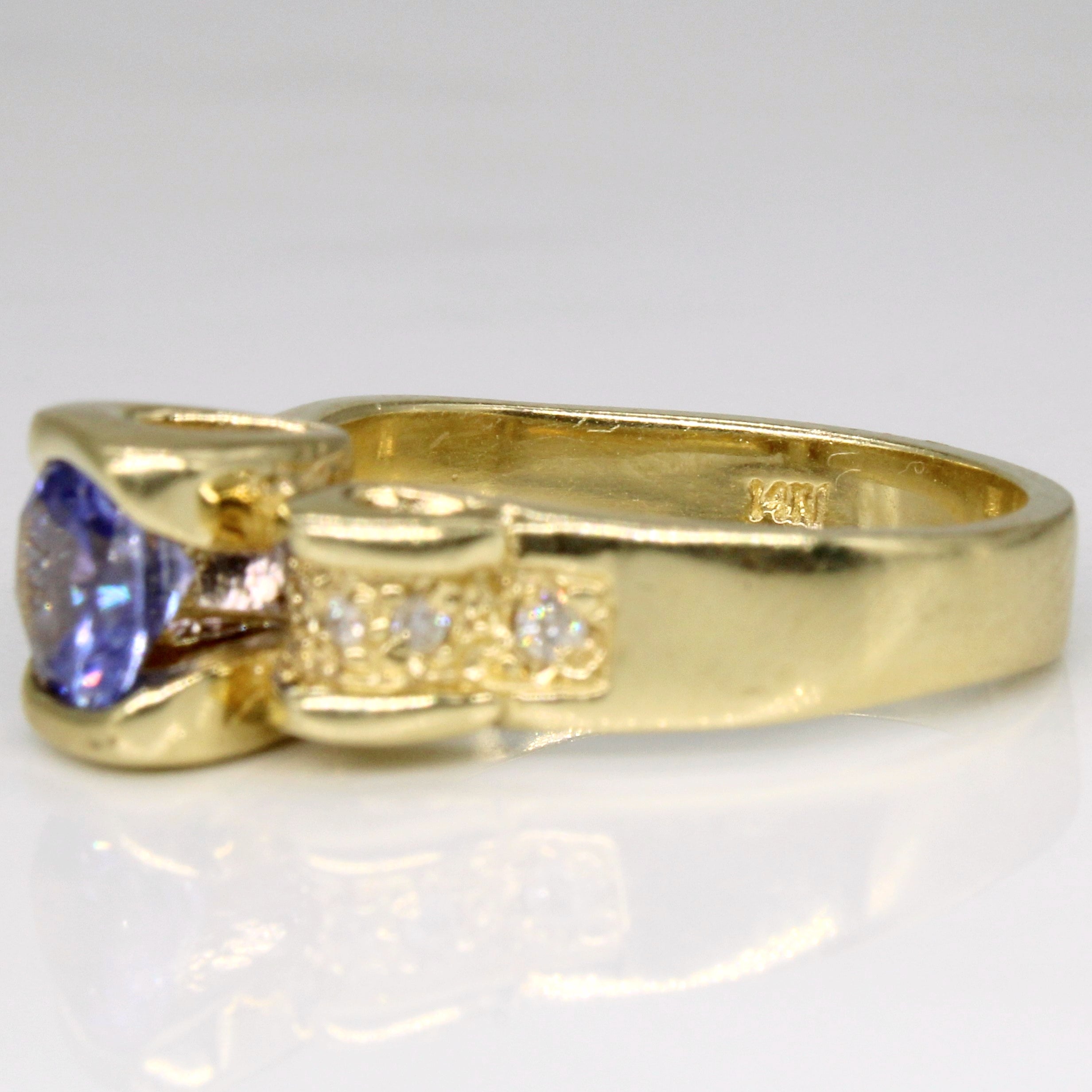 Tanzanite & Diamond Cocktail Ring | 0.75ct, 0.10ctw | SZ 6.5 |