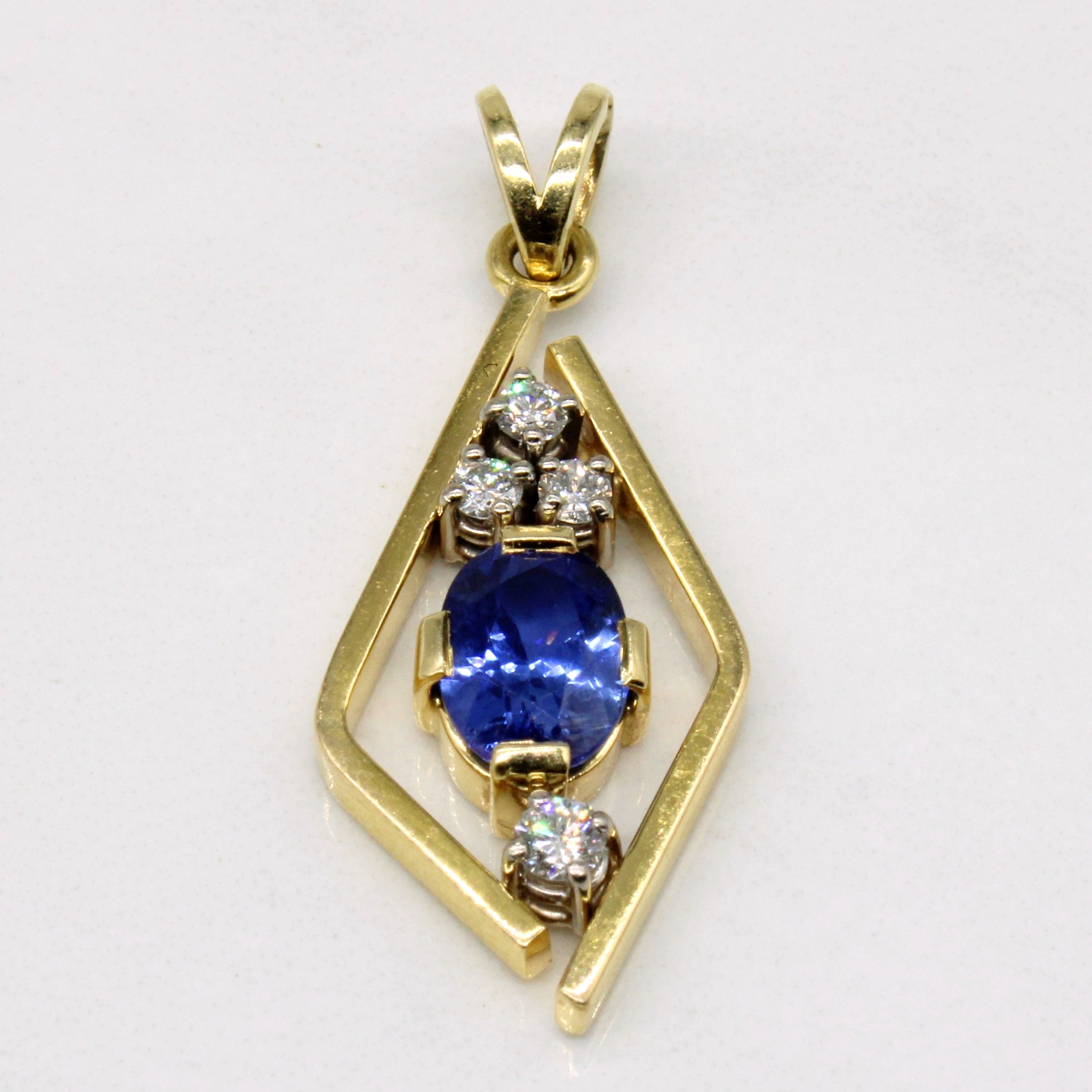 Sapphire & Diamond Pendant | 1.40ct, 0.19ctw |