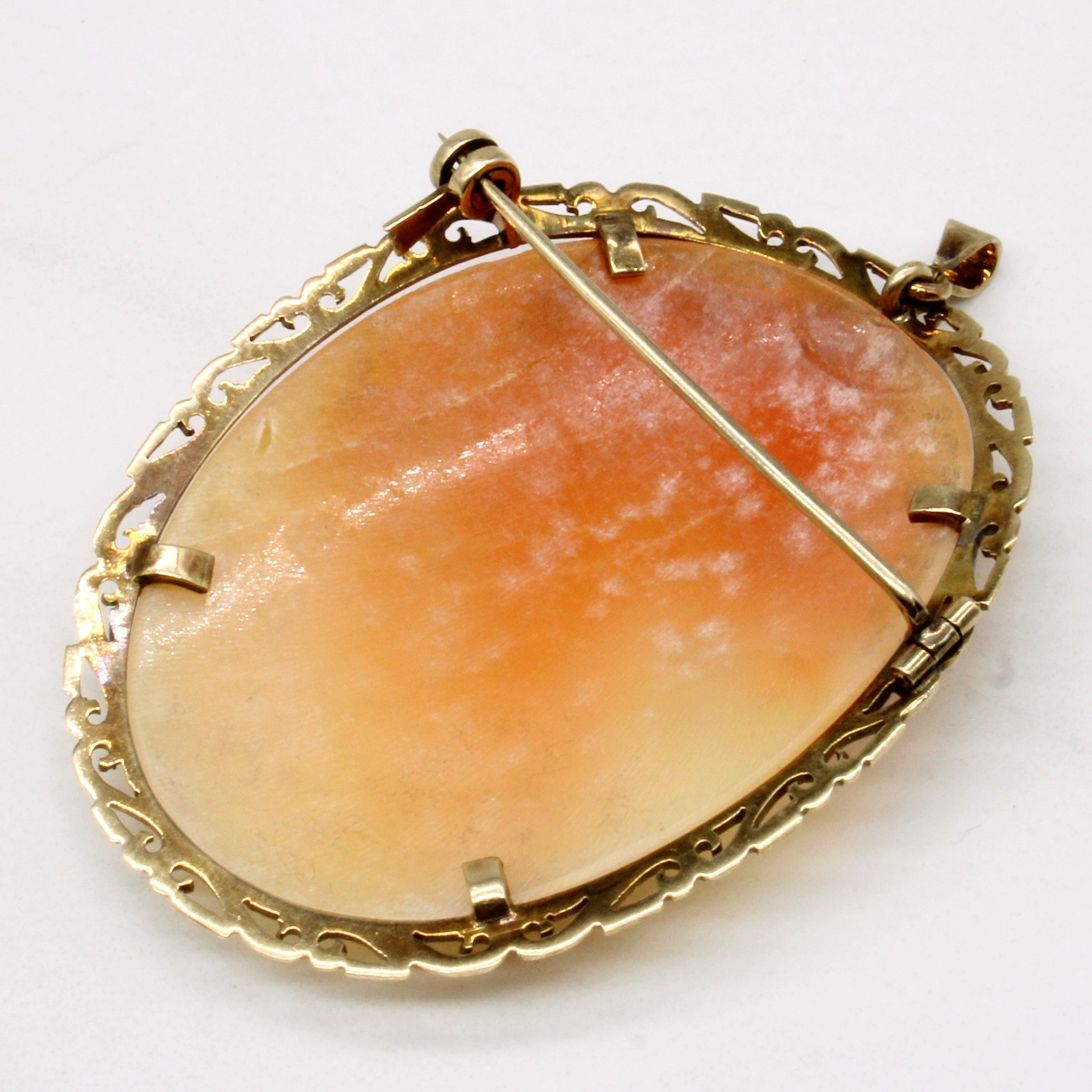 Carved Shell Cameo Brooch & Pendant | 17.00ct |